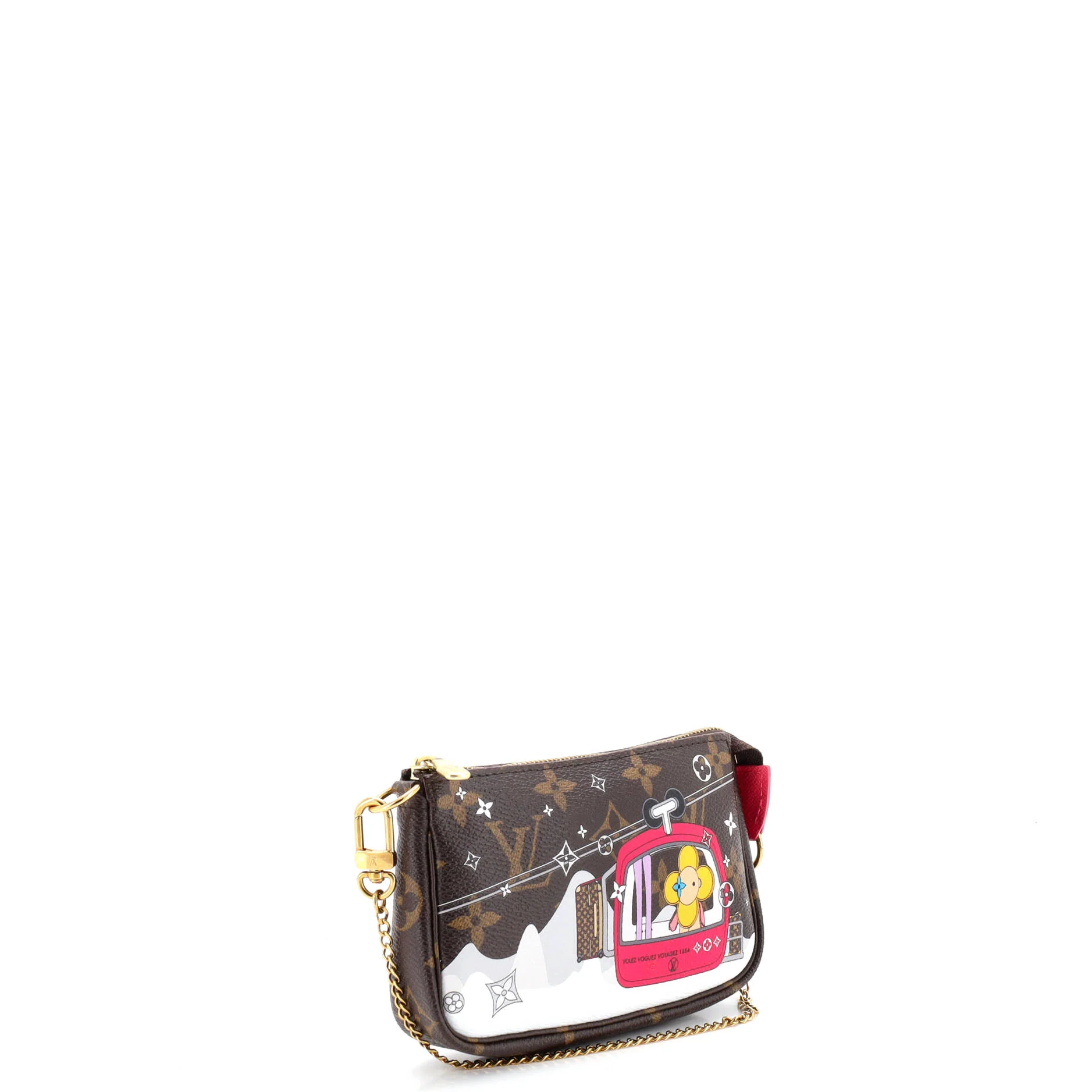Pochette Accessoires Limited Edition Vivienne Xmas Monogram Canvas Mini - Image 2