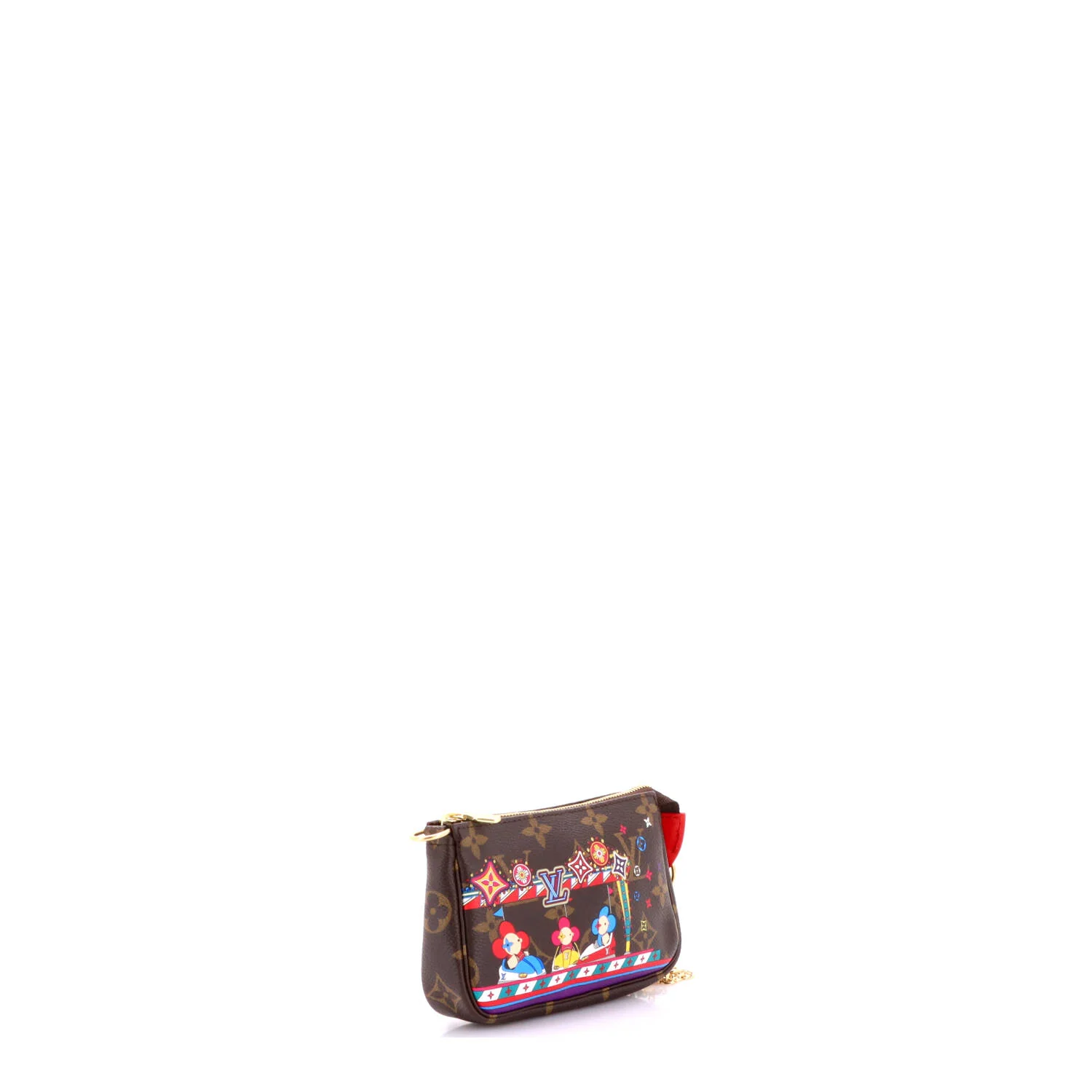 Pochette Accessoires Limited Edition Vivienne Xmas Monogram Canvas Mini - Image 2