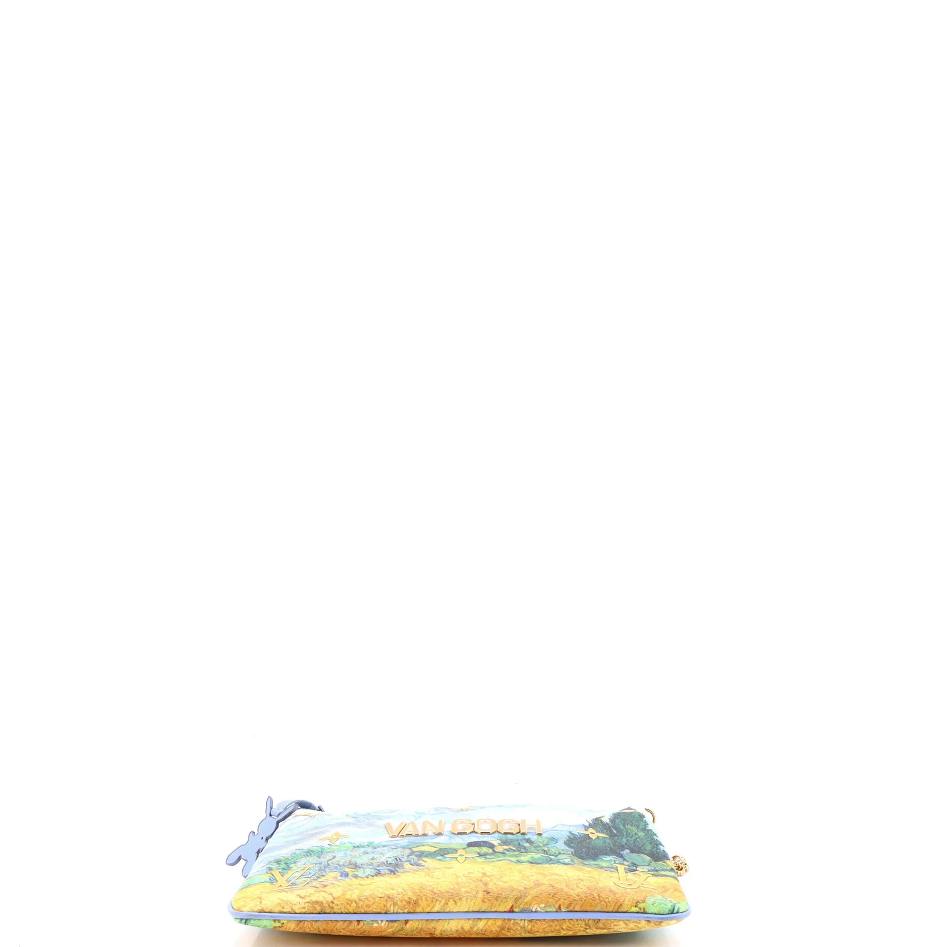 Pochette Clutch Limited Edition Jeff Koons Van Gogh Print Canvas - Image 4