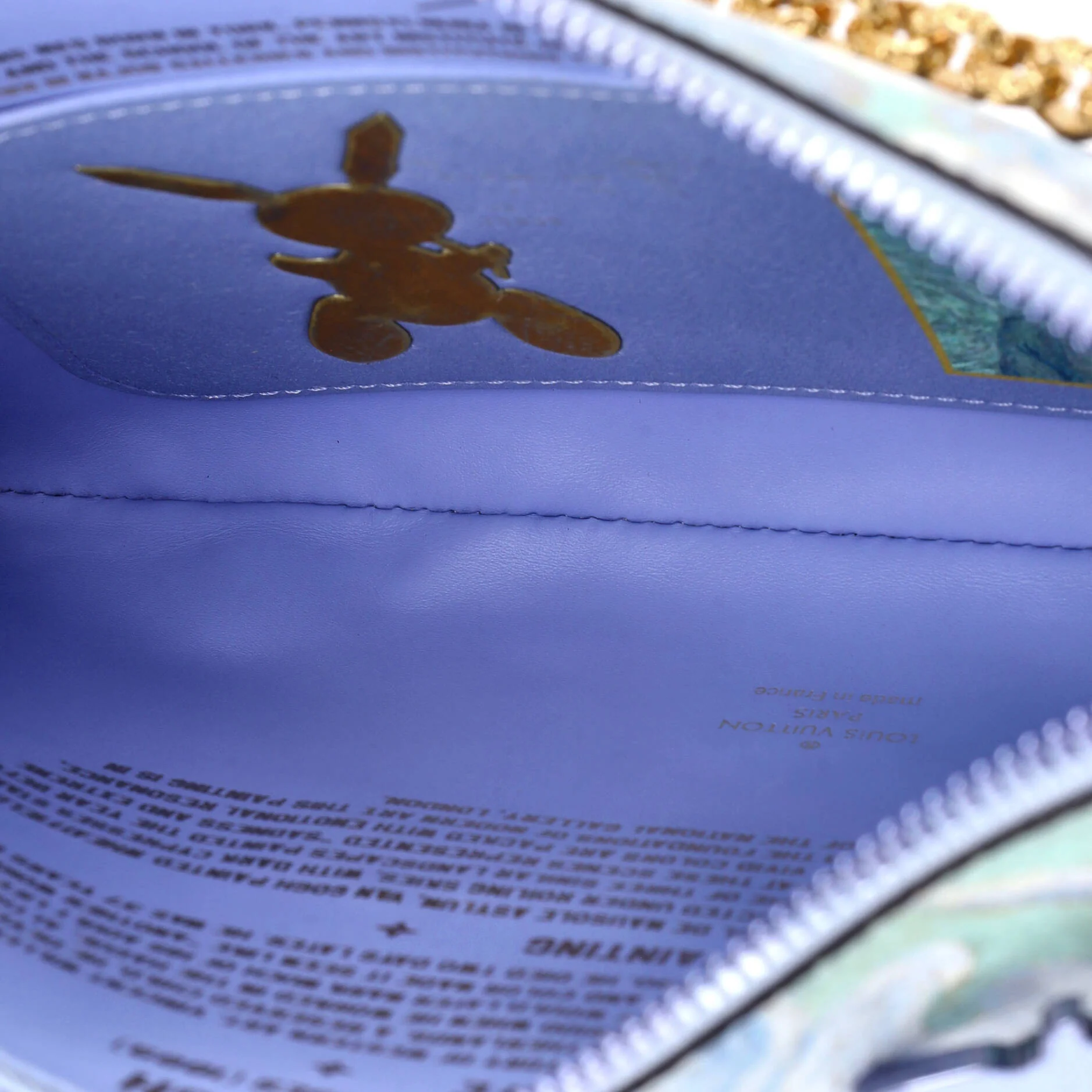Pochette Clutch Limited Edition Jeff Koons Van Gogh Print Canvas - Image 5