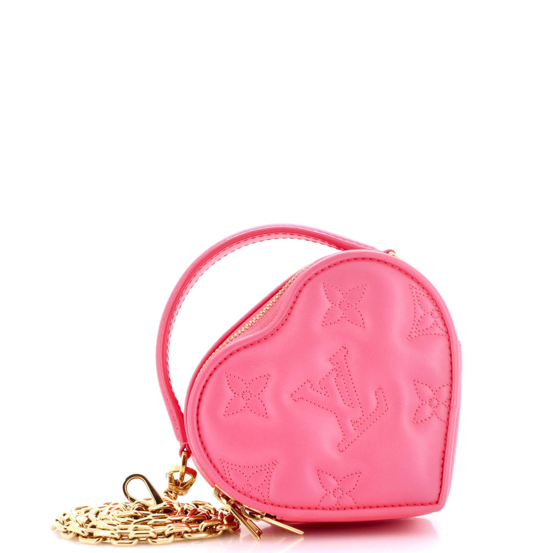 Pop My Heart Pouch Bag Bubblegram Leather