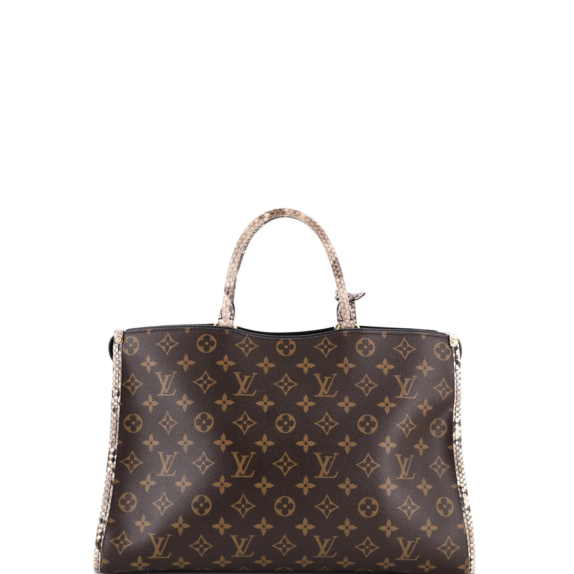 Popincourt NM Handbag Monogram Canvas with Python MM - Image 3