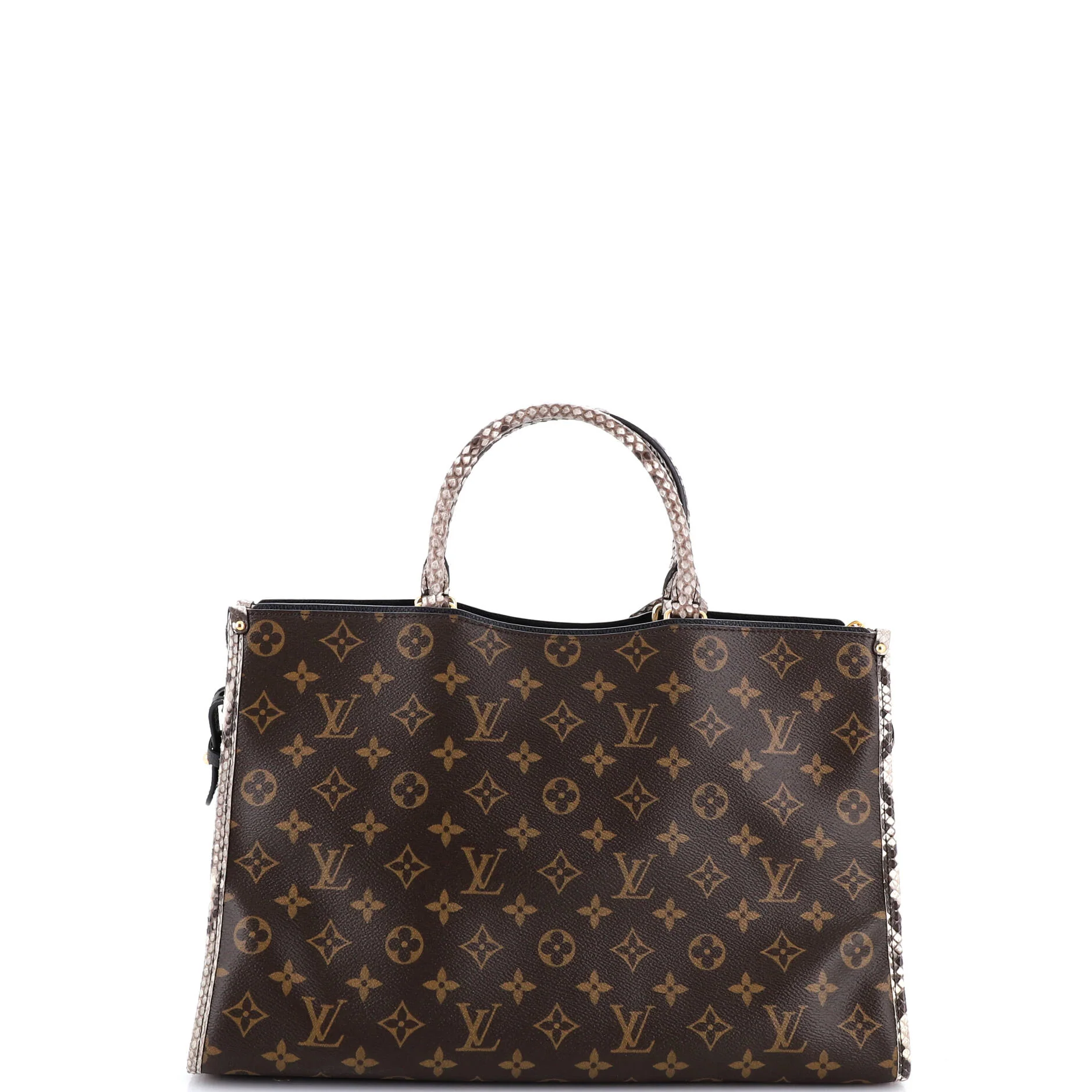 Popincourt NM Handbag Monogram Canvas with Python MM - Image 3