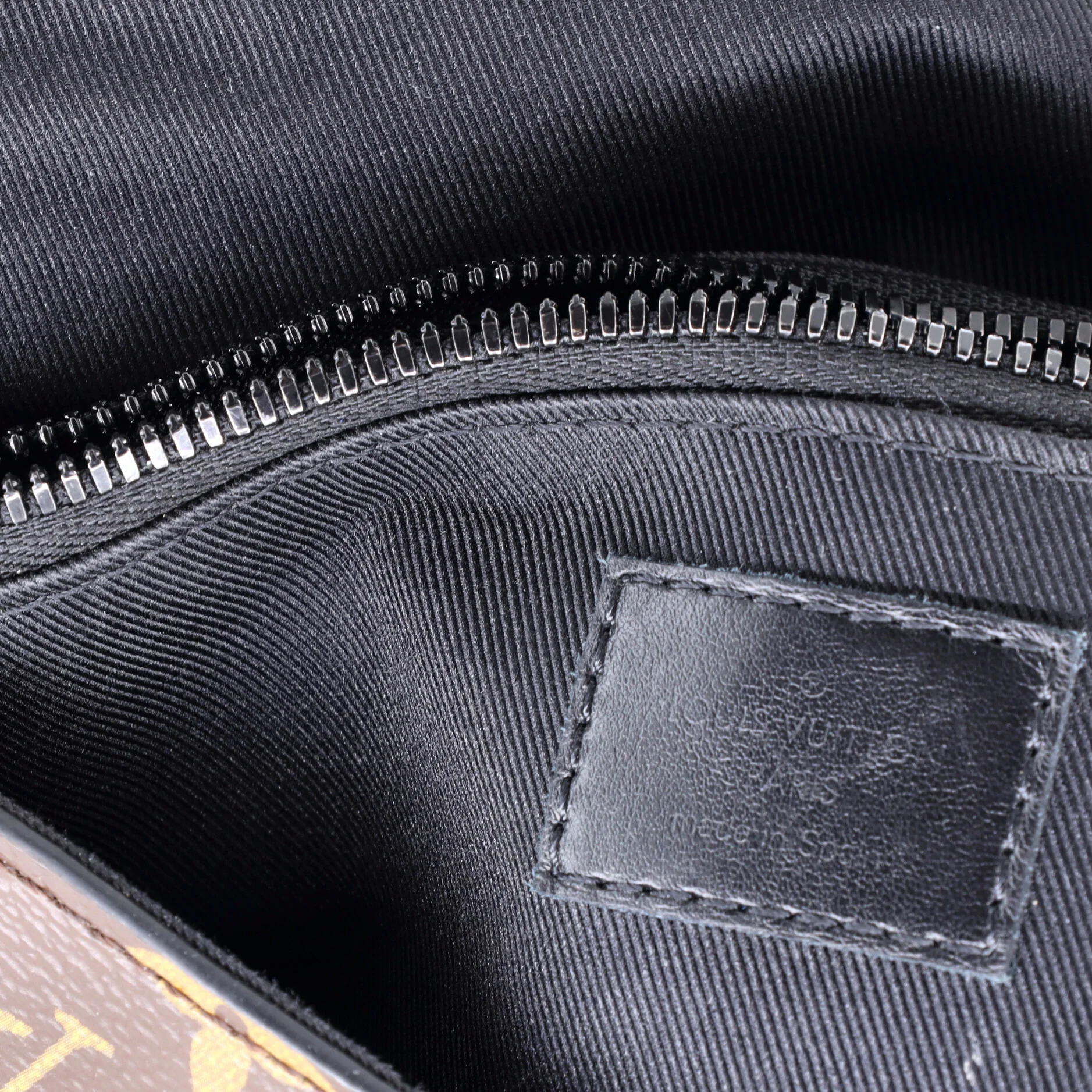 S Lock Sling Bag Macassar Monogram Canvas - Image 11