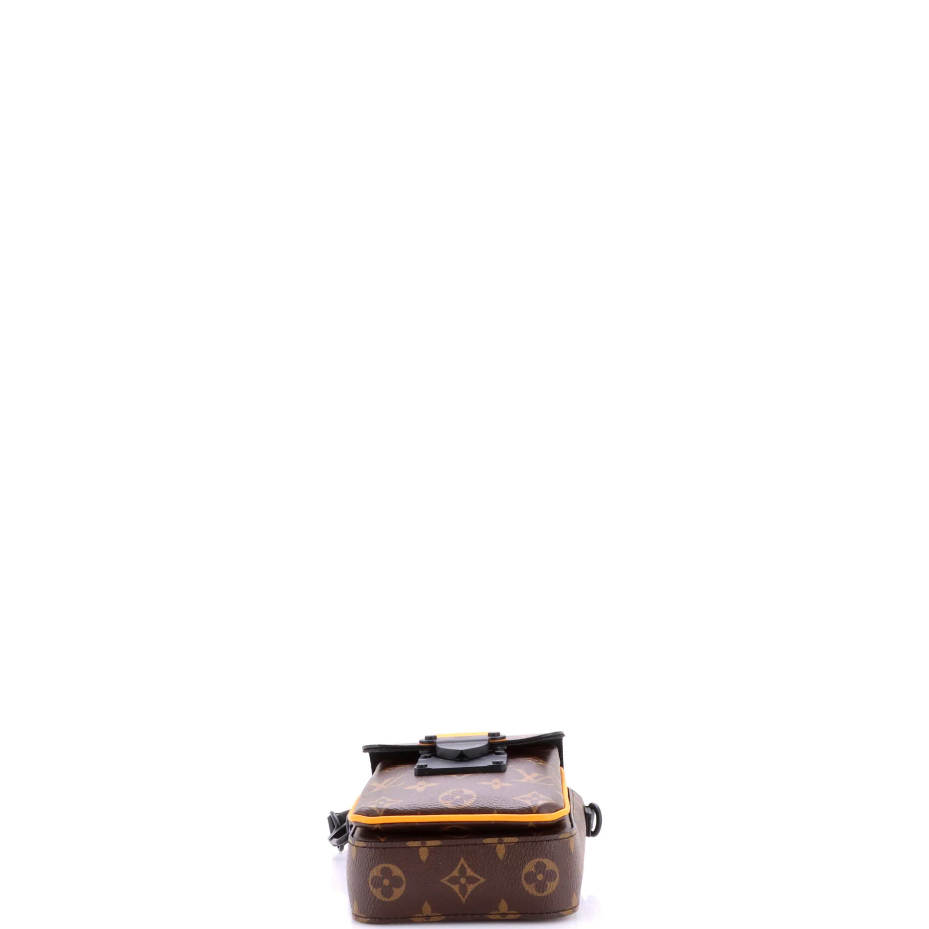 S Lock Vertical Wearable Wallet Macassar Monogram Canvas - Image 4