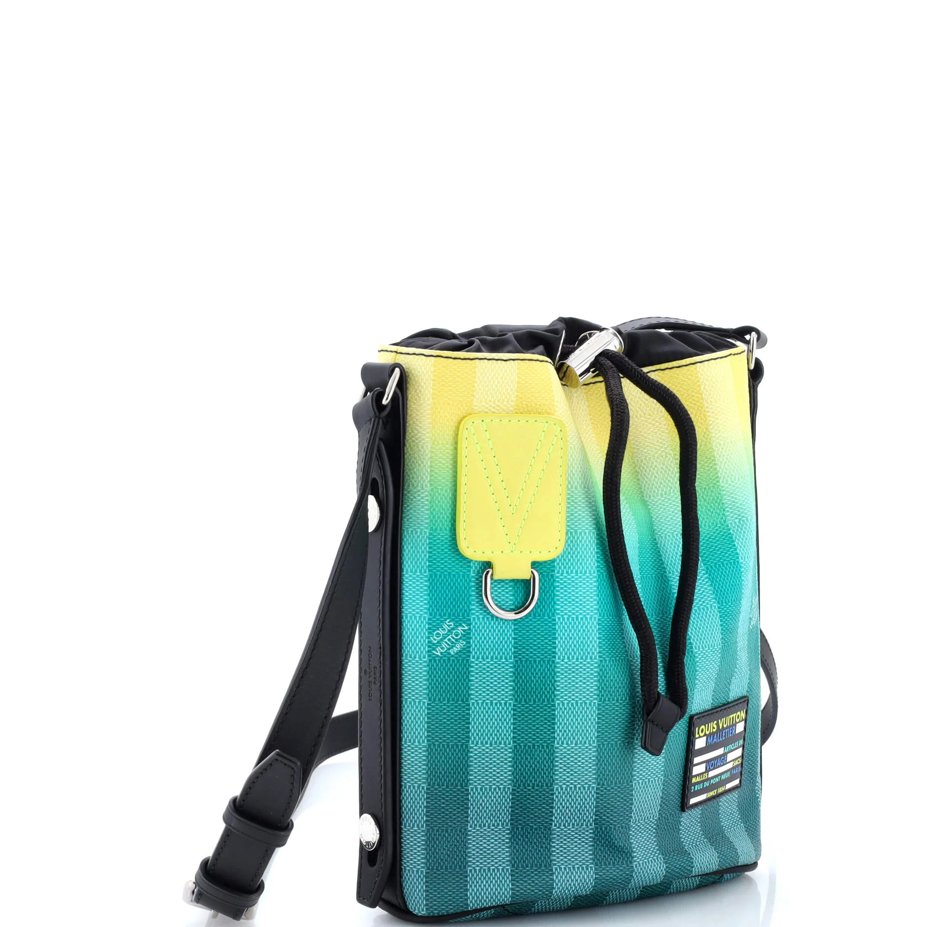 Sac Marin Bag Limited Edition Gradient Damier Stripes BB - Image 2