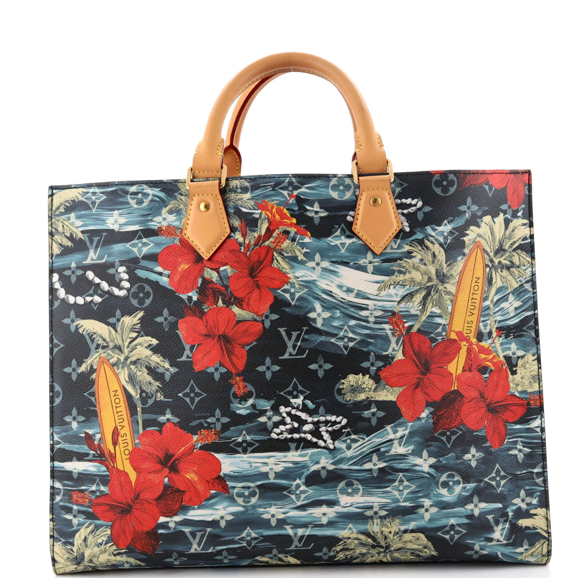 Sac Plat 24H Bag Limited Edition Surfing Monogram Canvas - Image 3