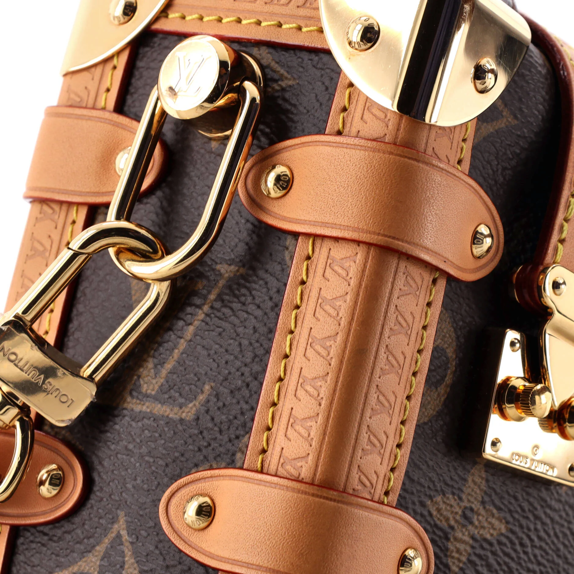 Side Trunk Handbag Monogram Canvas PM - Image 6