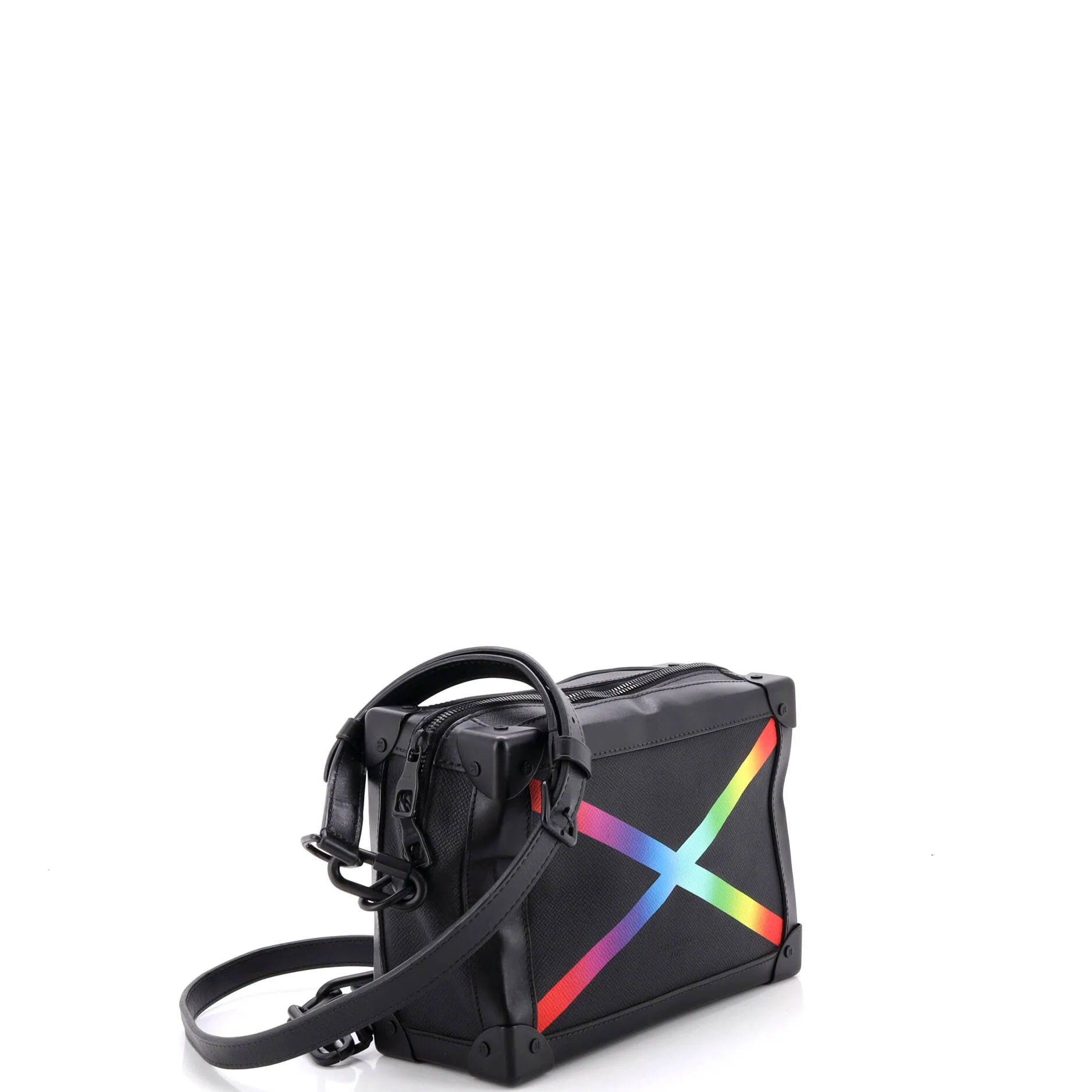 Soft Trunk Bag Rainbow Taiga Leather - Image 2