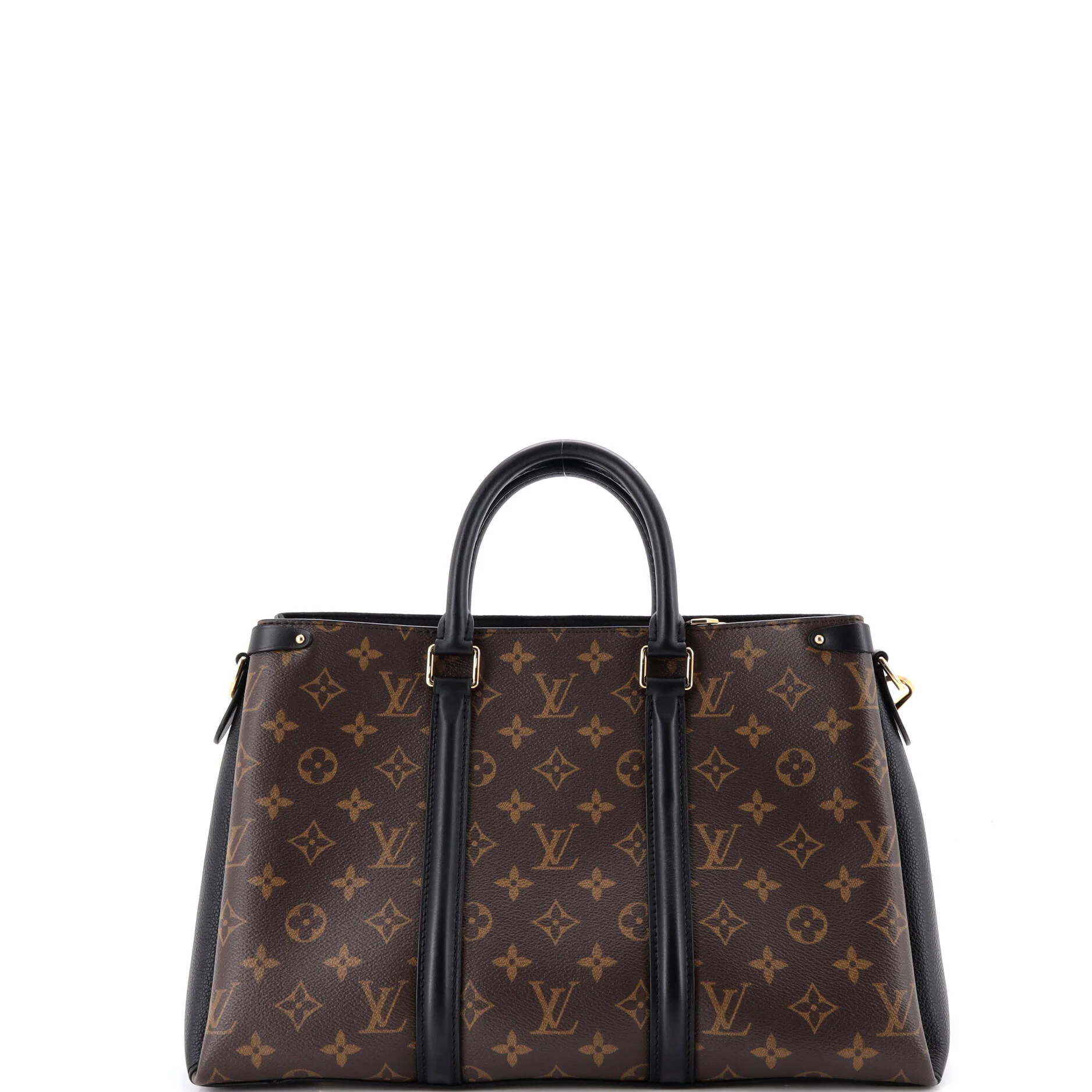 Soufflot Tote Monogram Canvas with Leather MM - Image 3