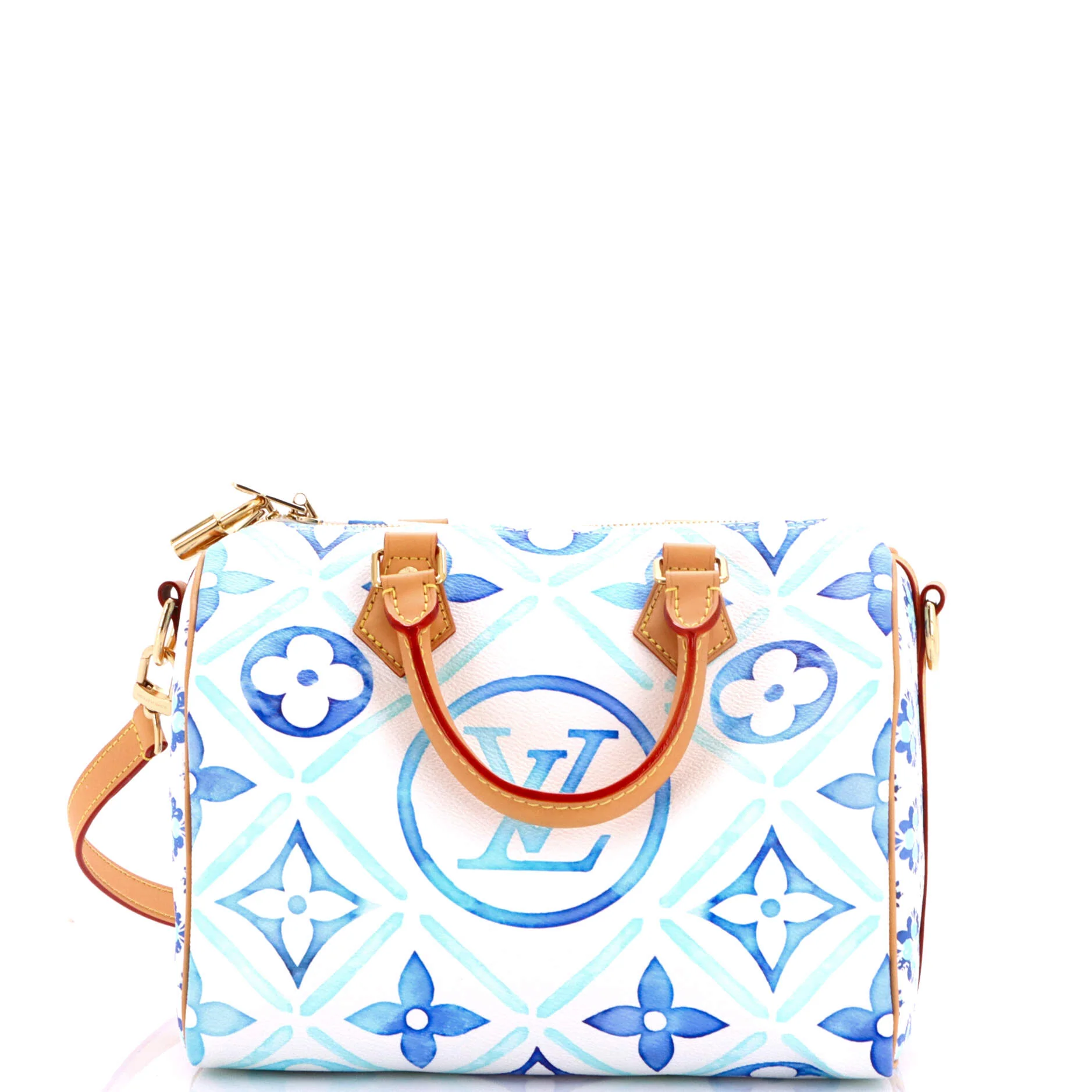 Speedy Bandouliere Bag By The Pool Monogram Tile Canvas 25