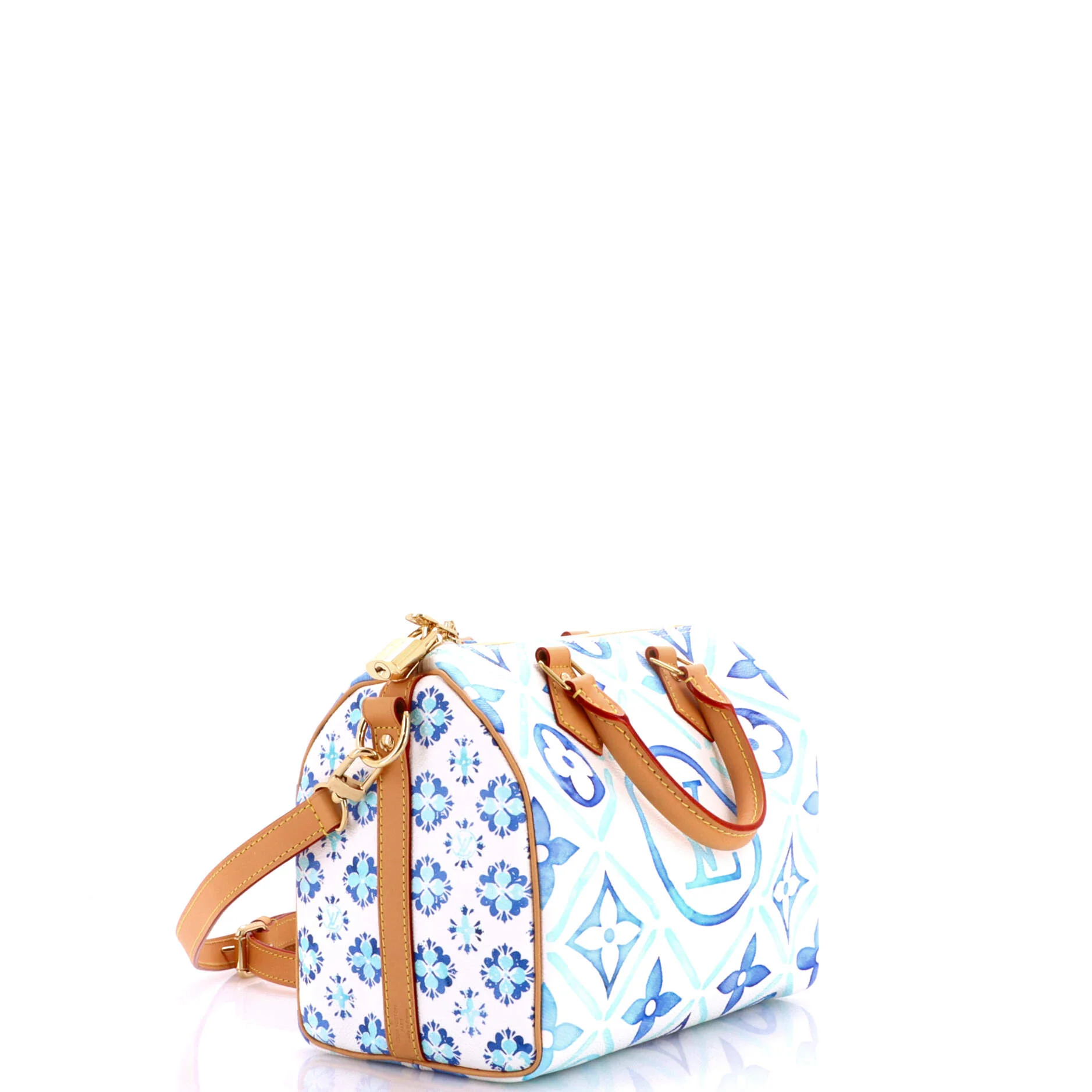 Speedy Bandouliere Bag By The Pool Monogram Tile Canvas 25 - Image 2