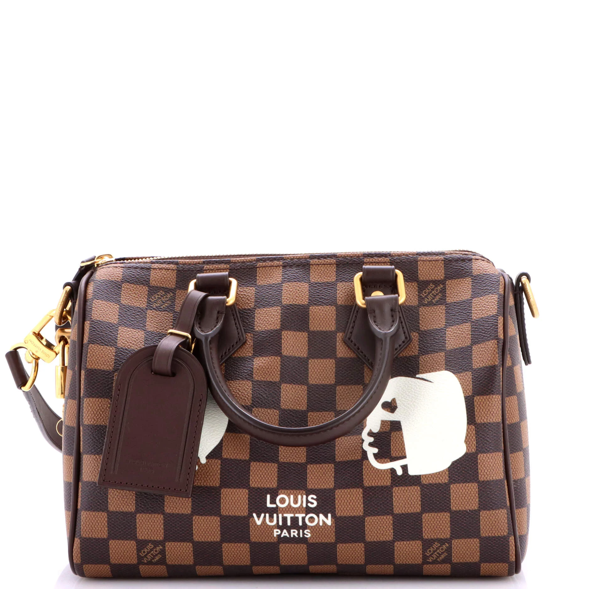 Speedy Bandouliere Bag Damier Phriendship Canvas 25