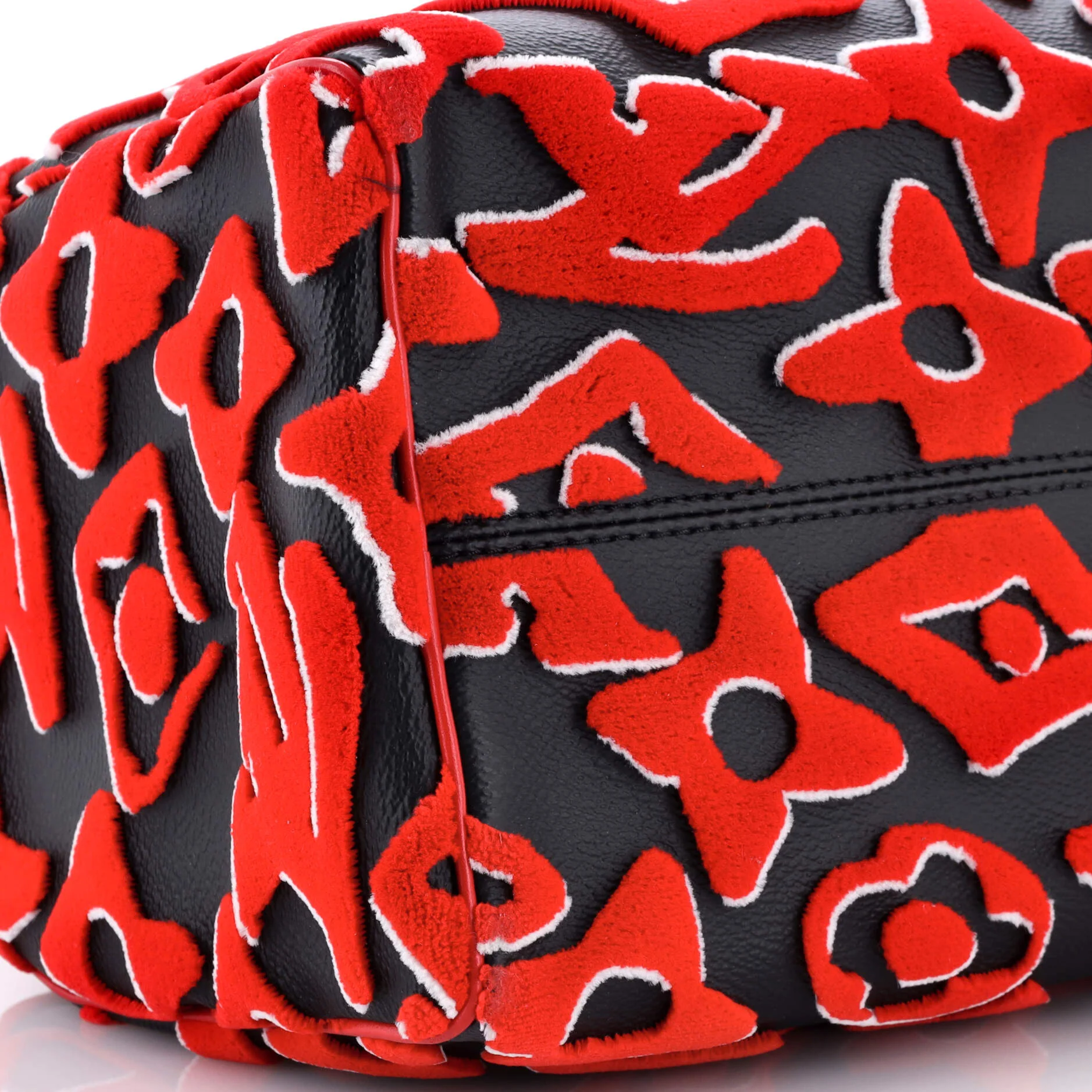 Speedy Bandouliere Bag Limited Edition Urs Fischer Tufted Monogram Canvas 25 - Image 6