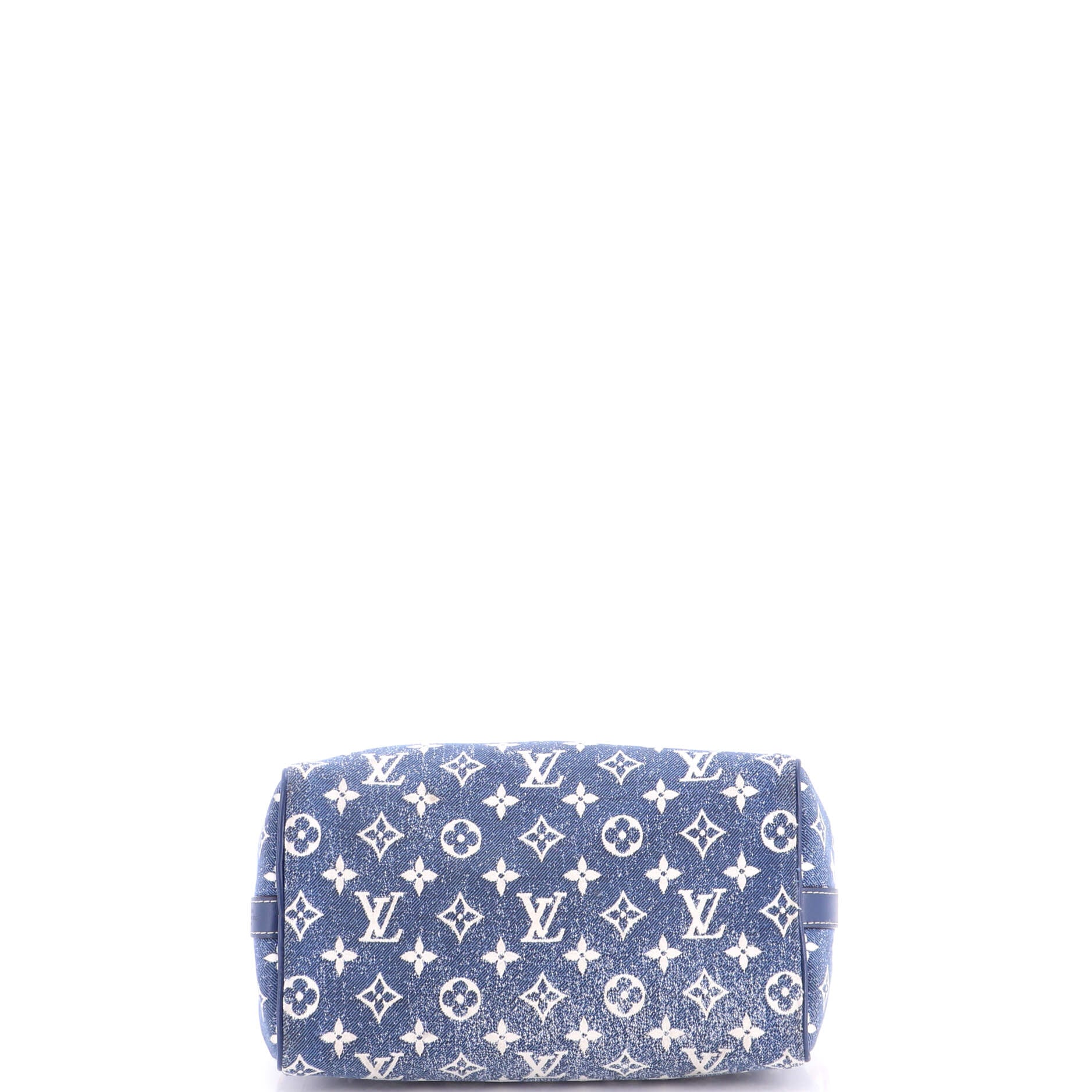 Speedy Bandouliere Bag Monogram Jacquard Denim 25 - Image 4
