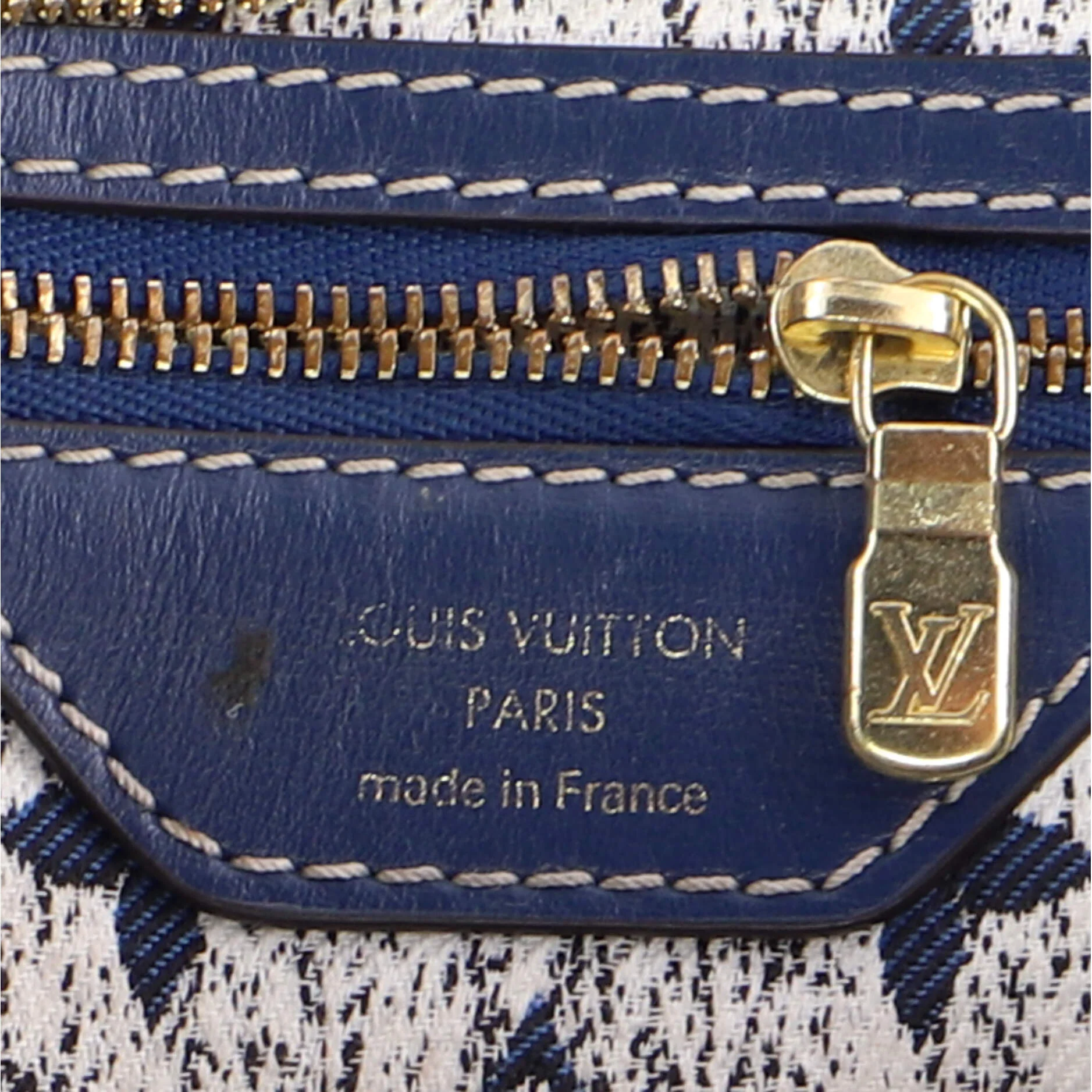 Speedy Bandouliere Bag Monogram Jacquard Denim 25 - Image 7