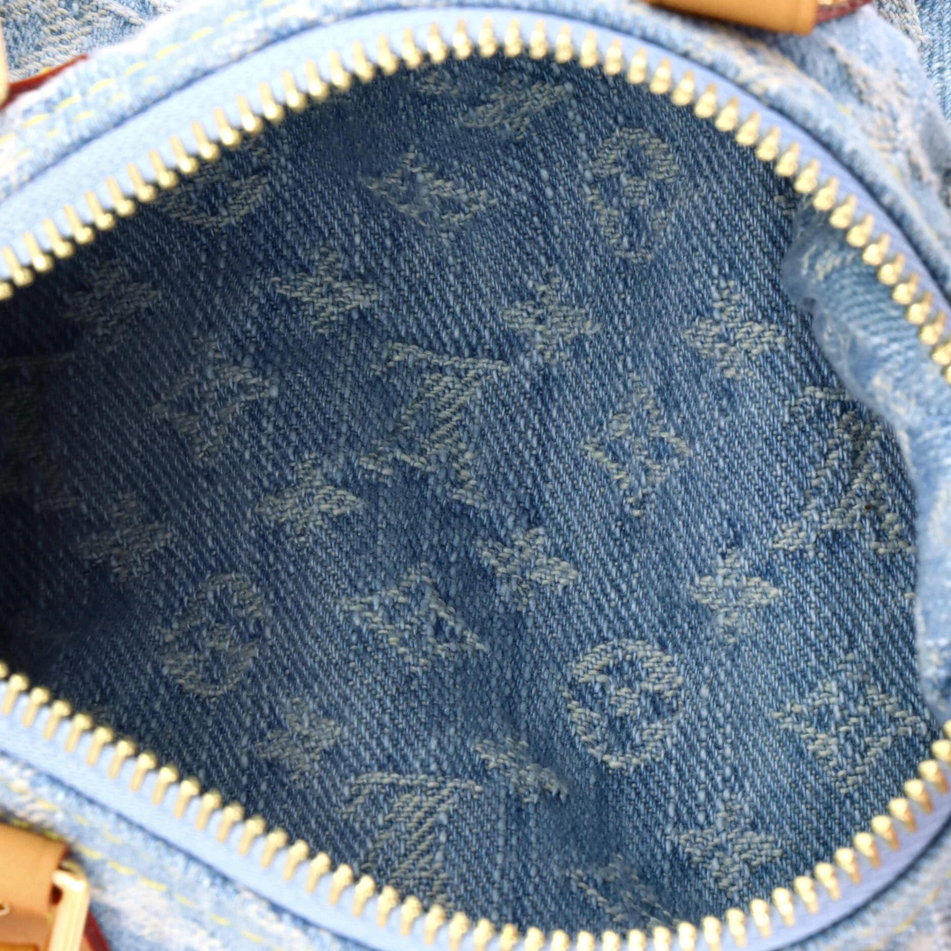Speedy Bandouliere NM Bag Monogram Denim Sky Nano - Image 5