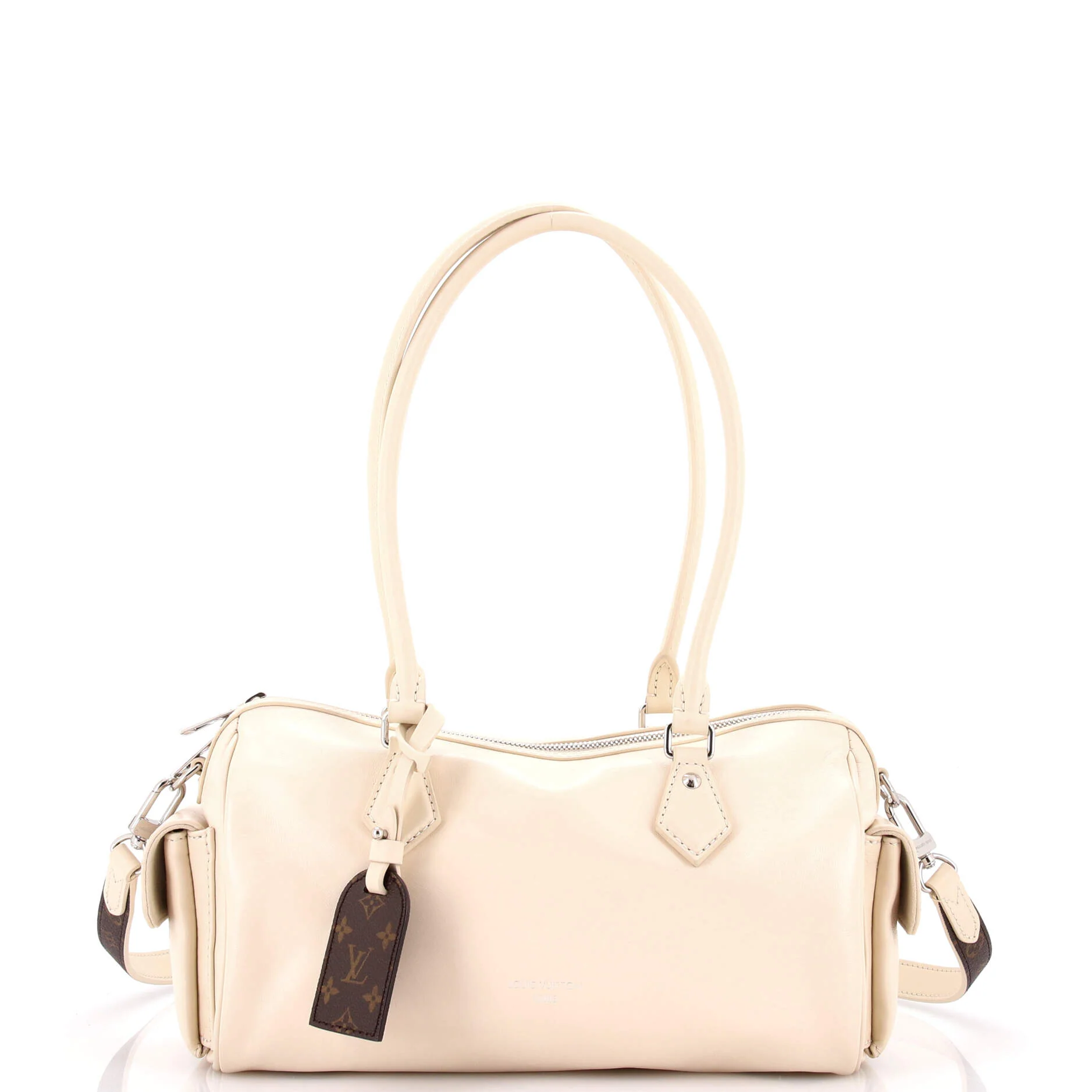 Speedy Cargo Vibe Bag Leather with Monogram Canvas