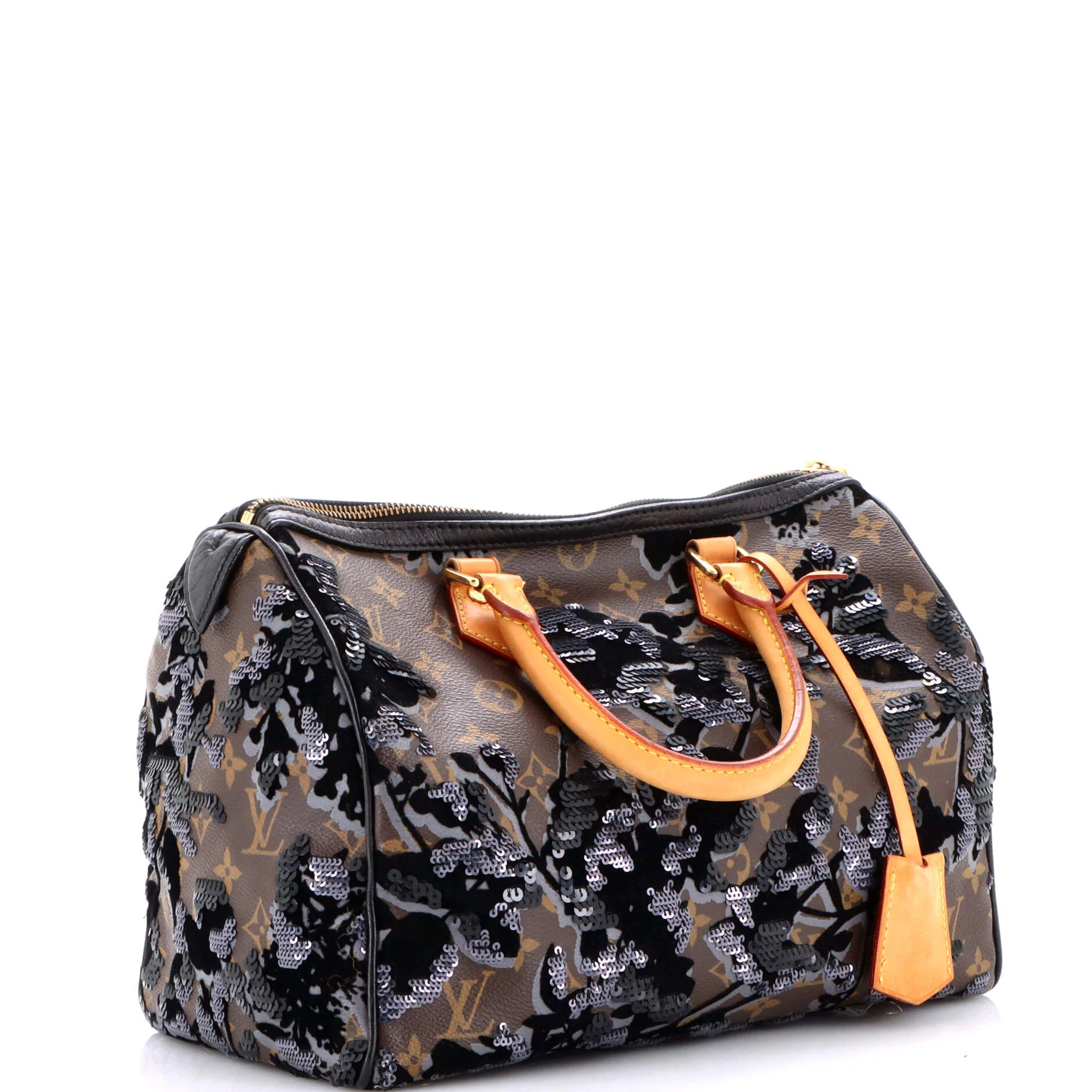 Speedy Handbag Fleur De Jais Monogram Canvas 30 - Image 3