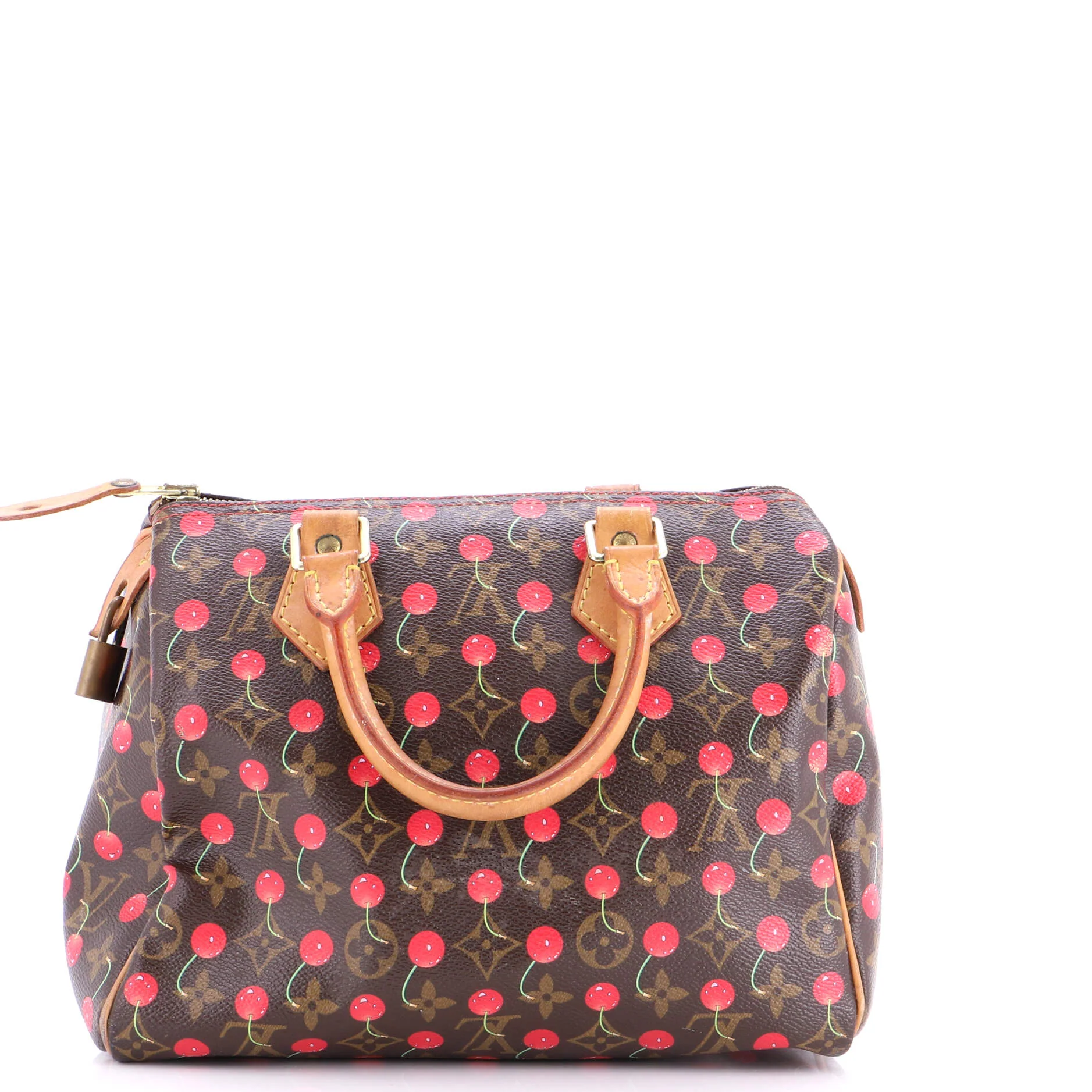 Speedy Handbag Limited Edition Monogram Cerises 25 - Image 3