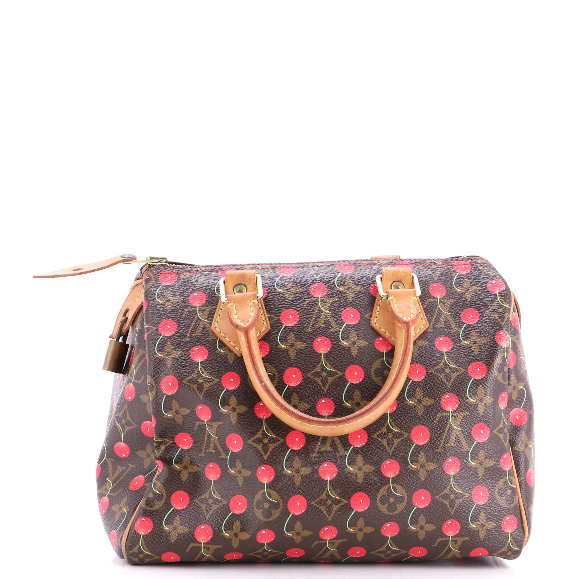 Speedy Handbag Limited Edition Monogram Cerises 25 - Image 4
