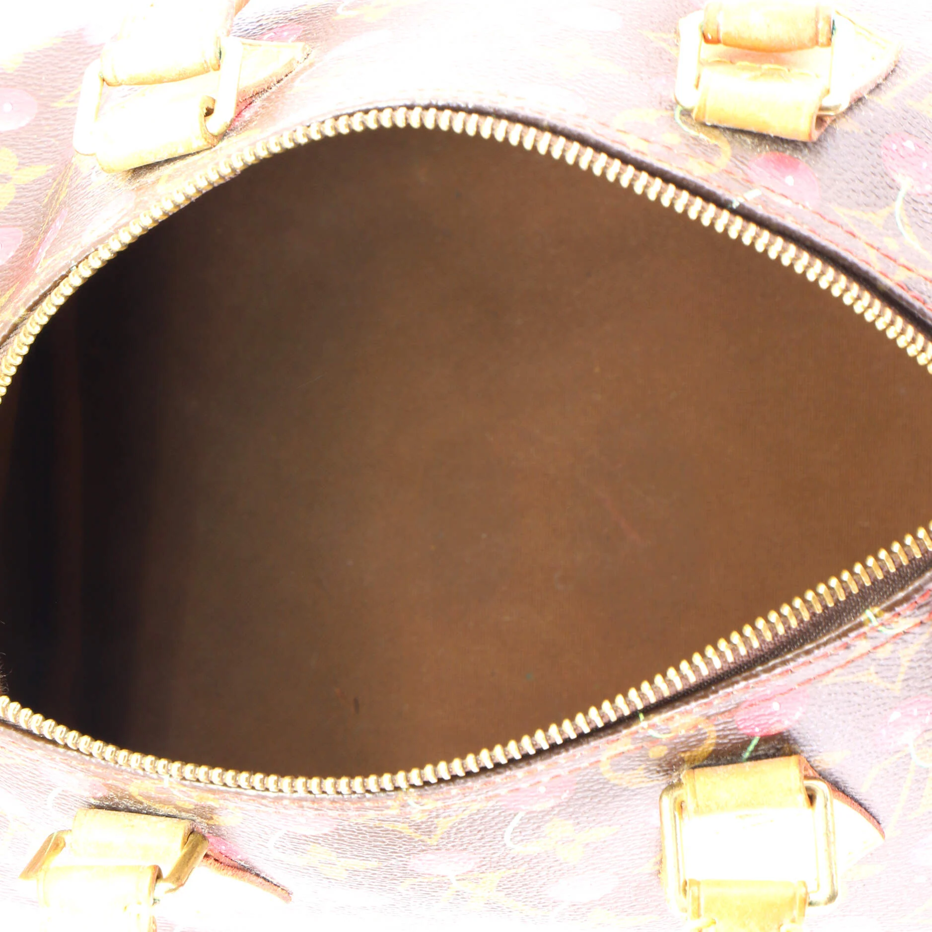Speedy Handbag Limited Edition Monogram Cerises 25 - Image 6
