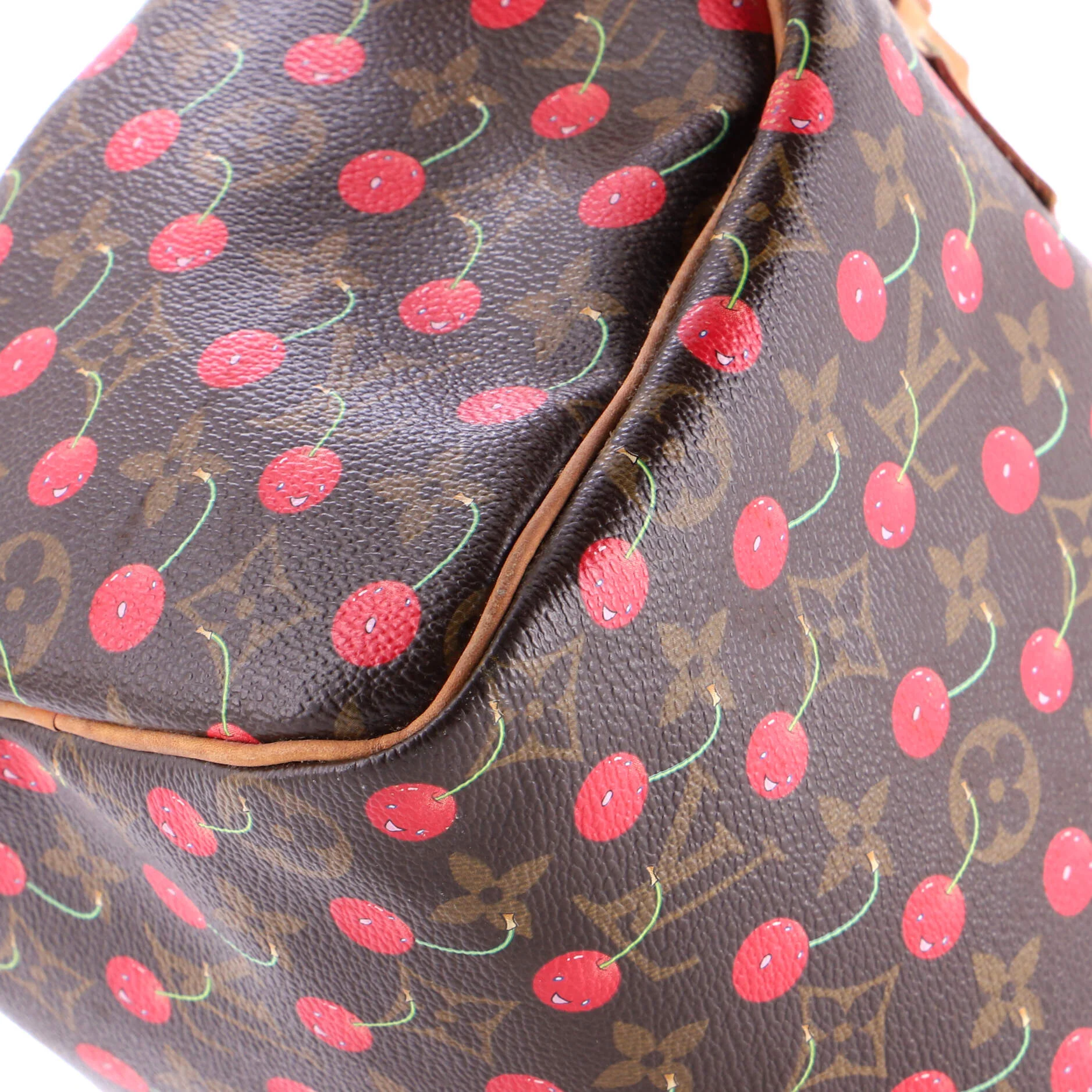 Speedy Handbag Limited Edition Monogram Cerises 25 - Image 7
