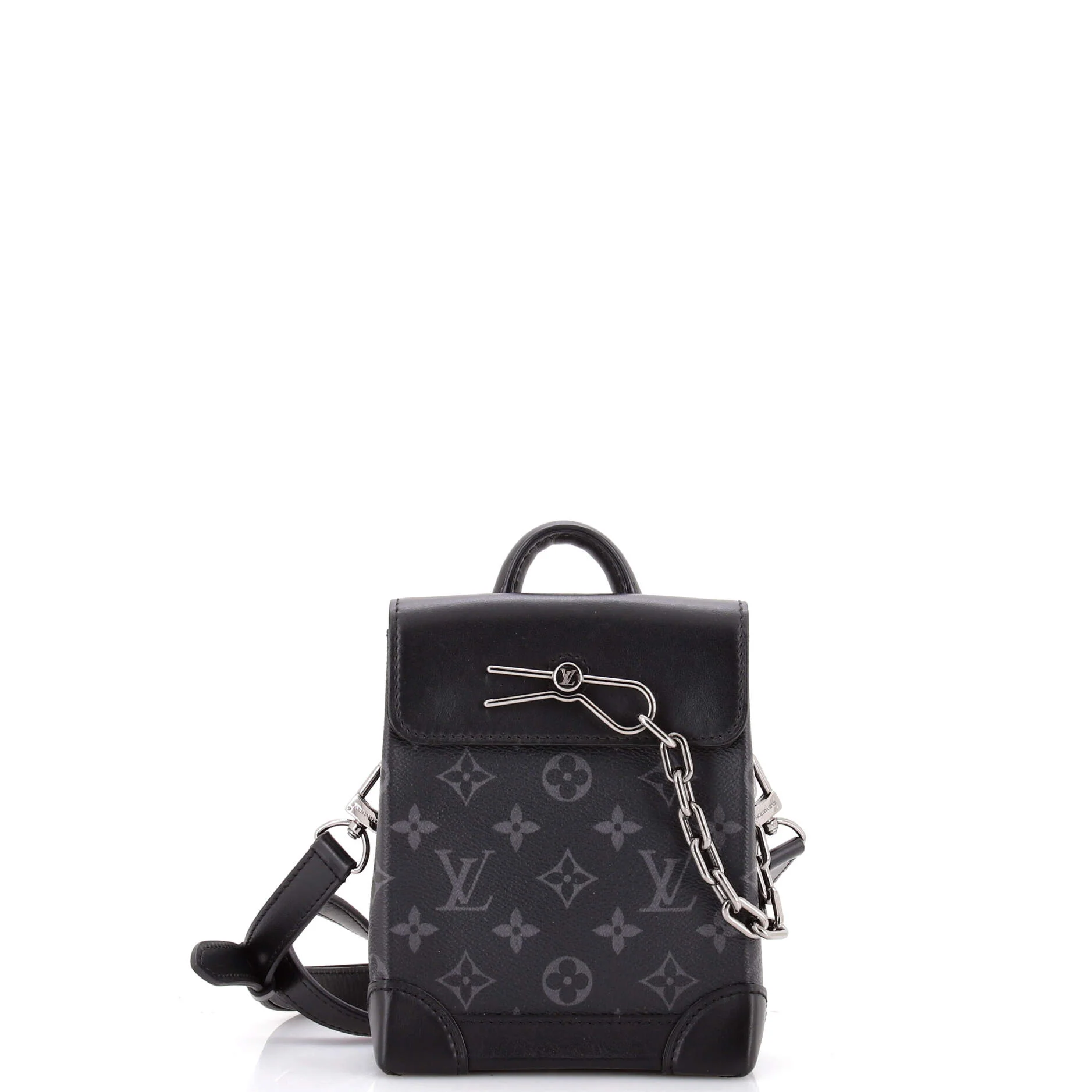 Steamer Bag Monogram Eclipse Canvas Nano