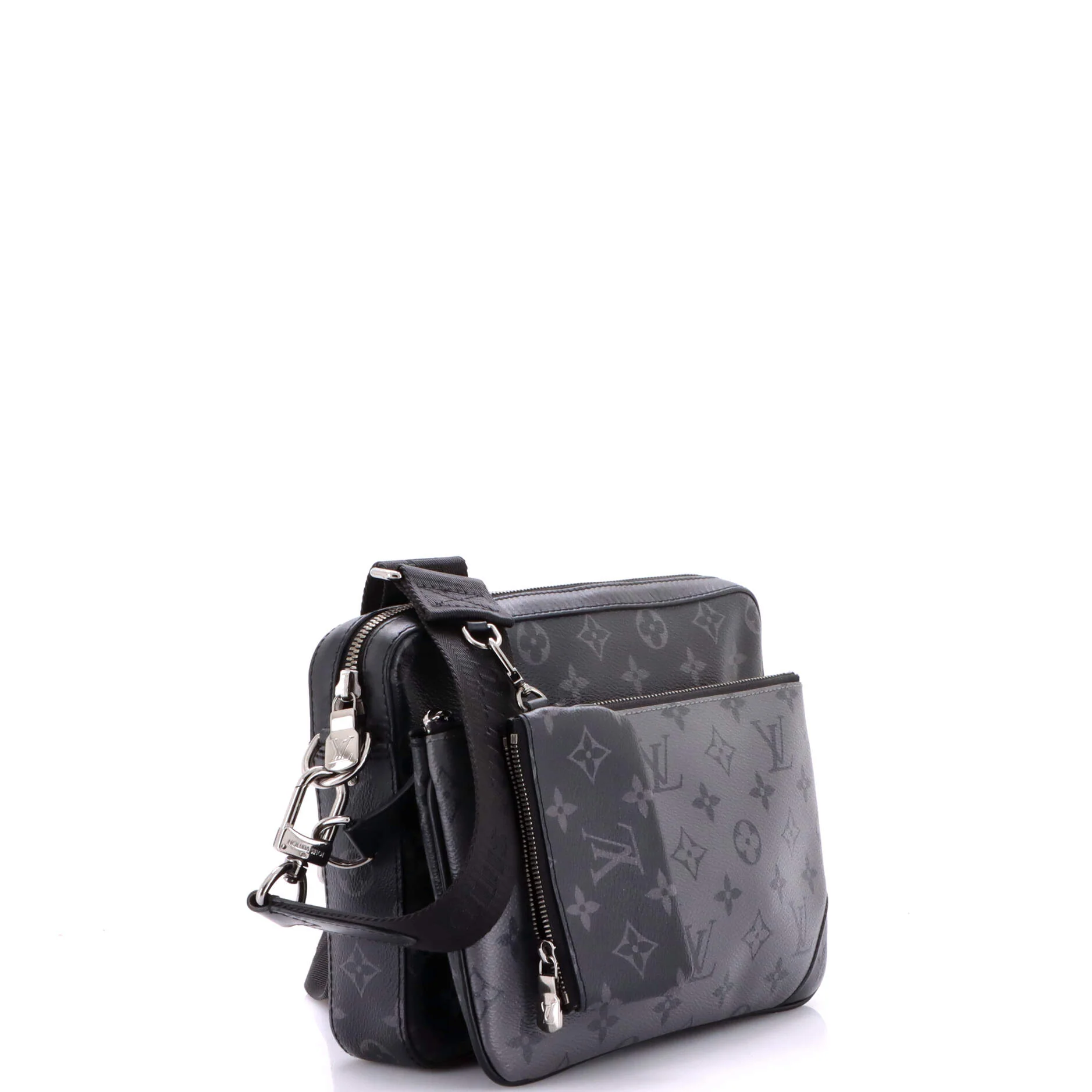 Trio Messenger Bag Reverse Monogram Eclipse Canvas - Image 2