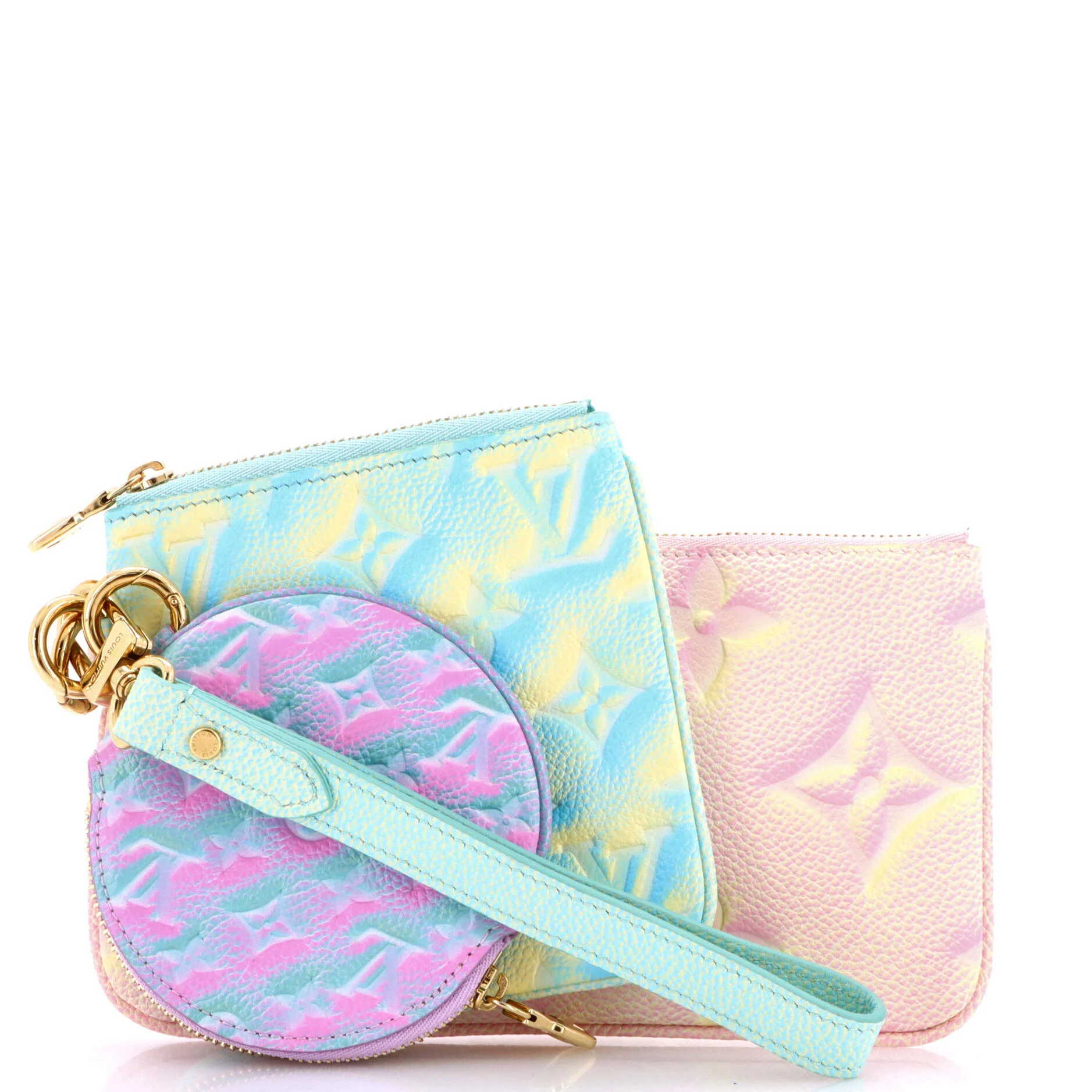 Trio Pouch Set Stardust Monogram Empreinte Leather