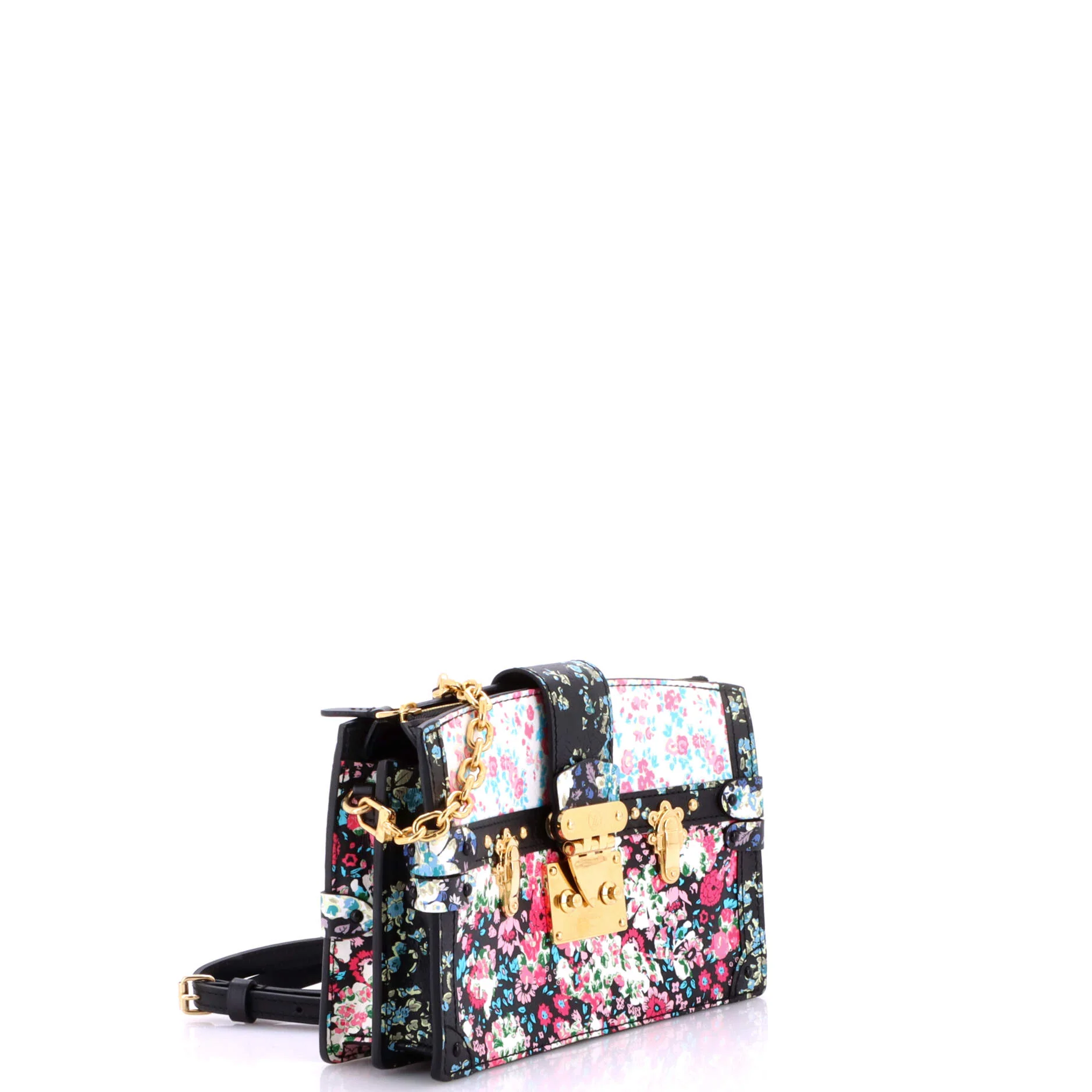 Trunk Clutch Floral Printed Leather - Image 2