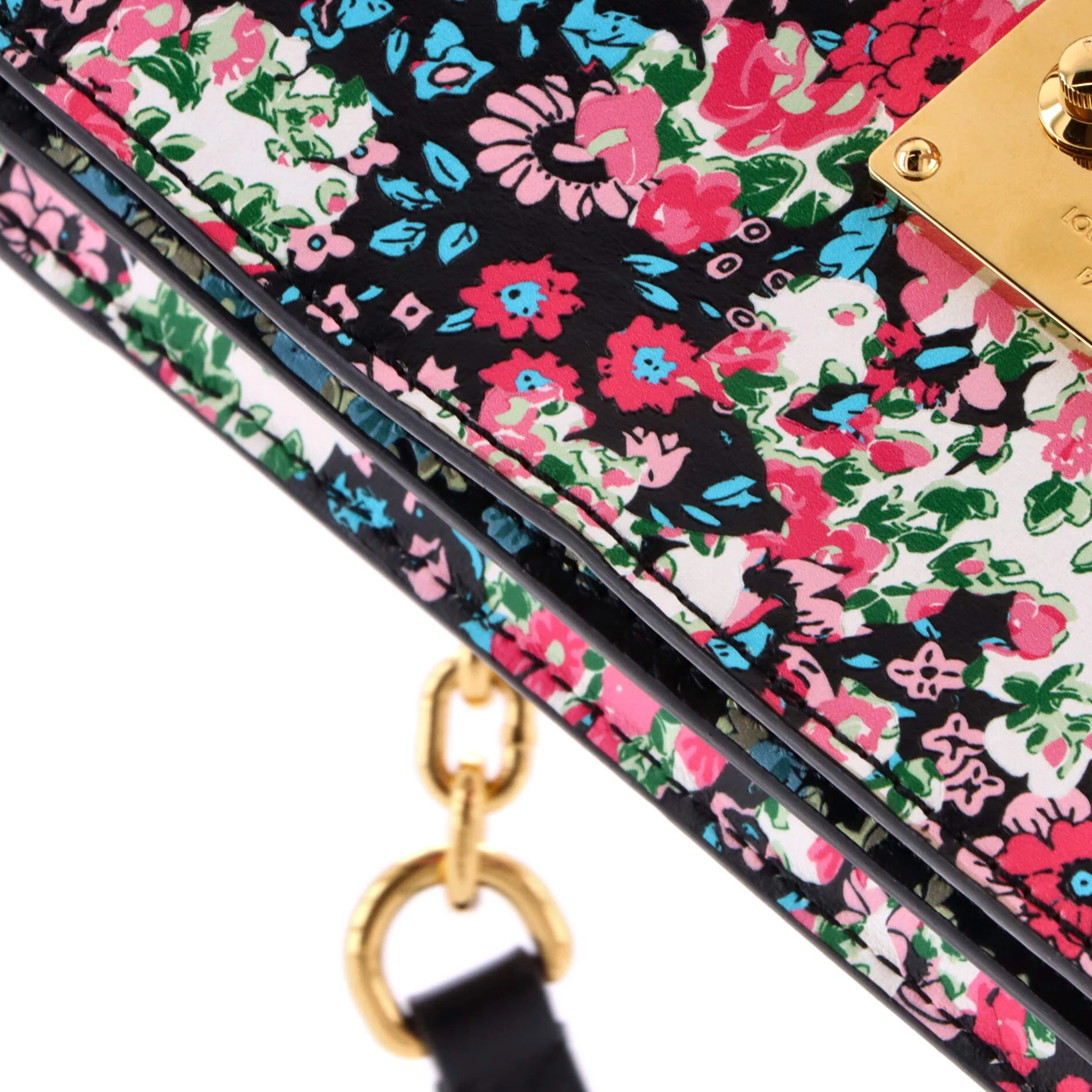 Trunk Clutch Floral Printed Leather - Image 6