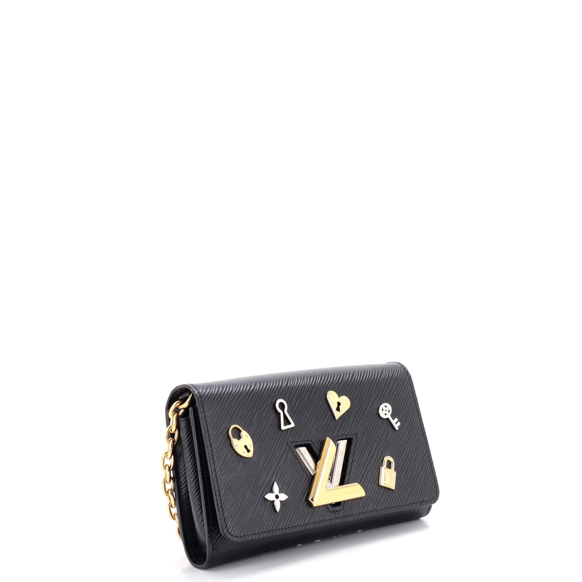 Twist Chain Wallet Love Lock Epi Leather - Image 2
