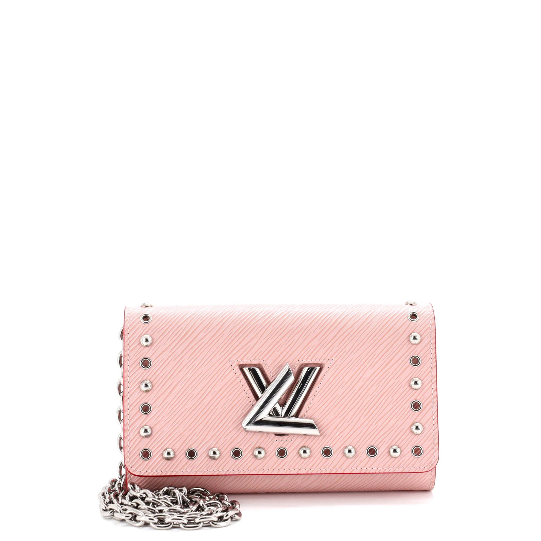 Twist Chain Wallet Studded Epi Leather