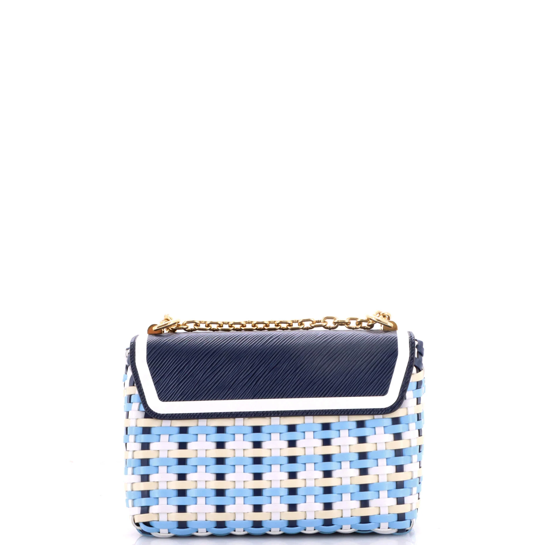 Twist Guinguette Handbag Epi and Braided Leather MM - Image 4