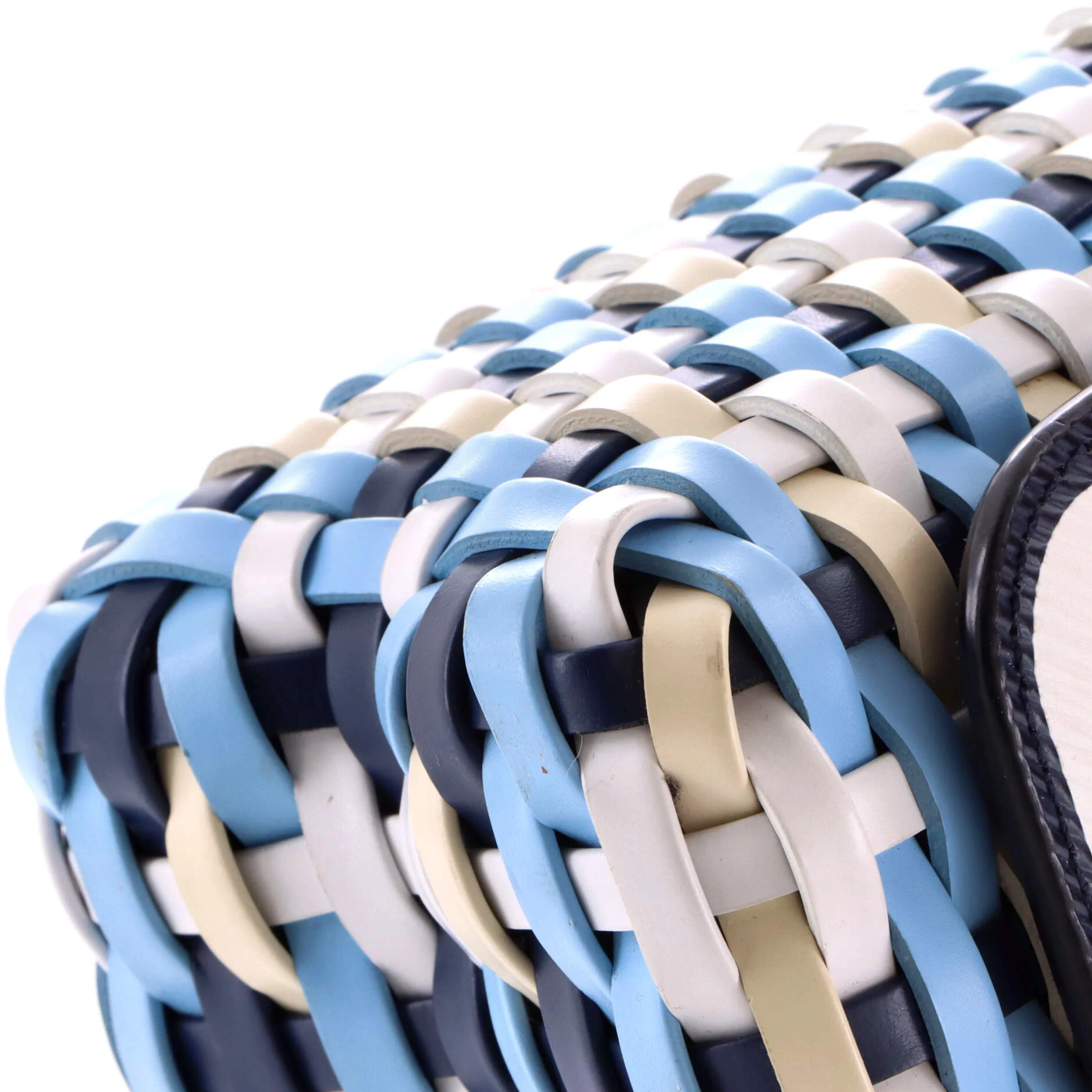 Twist Guinguette Handbag Epi and Braided Leather MM - Image 7