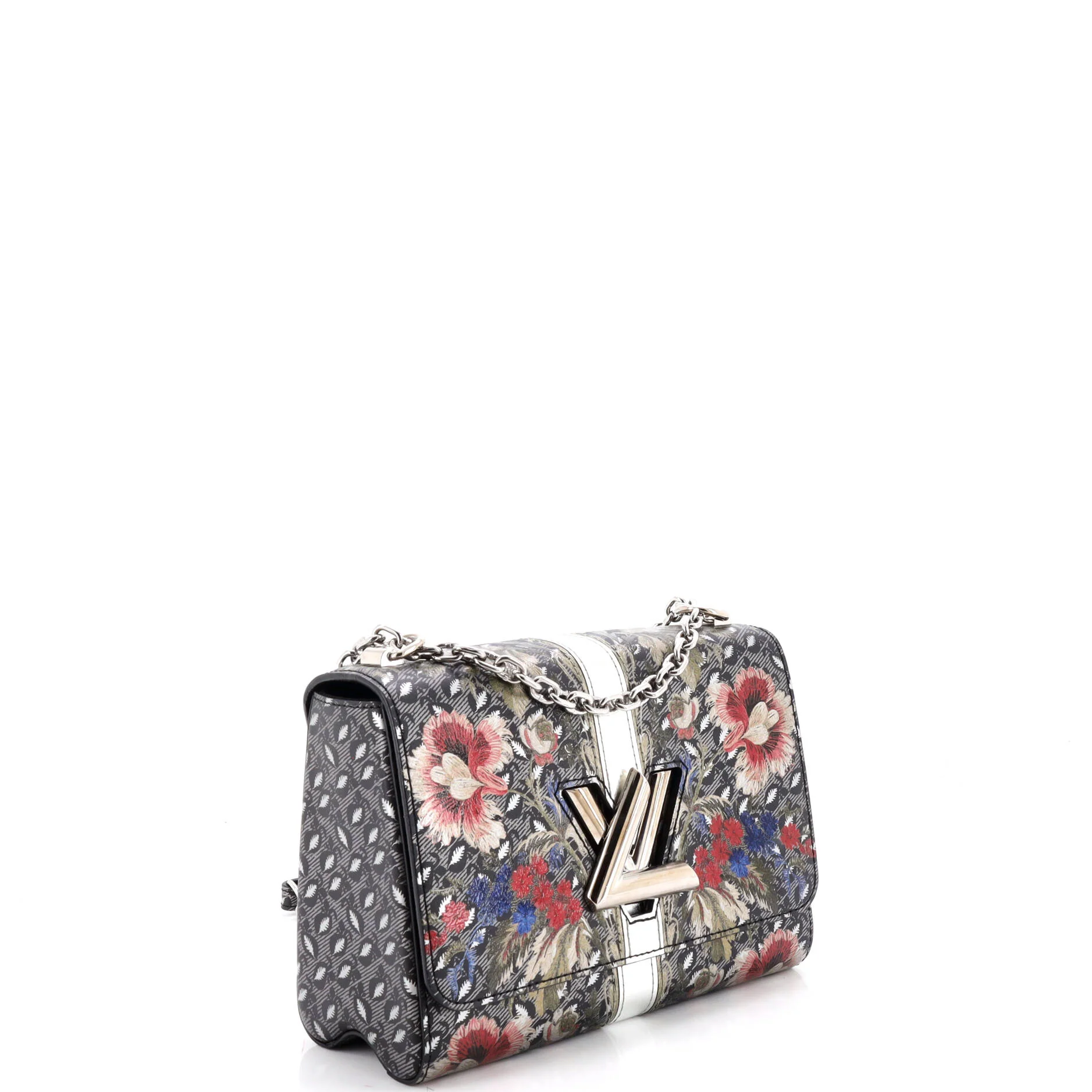 Twist Handbag Limited Edition Floral Print Epi Leather MM - Image 3