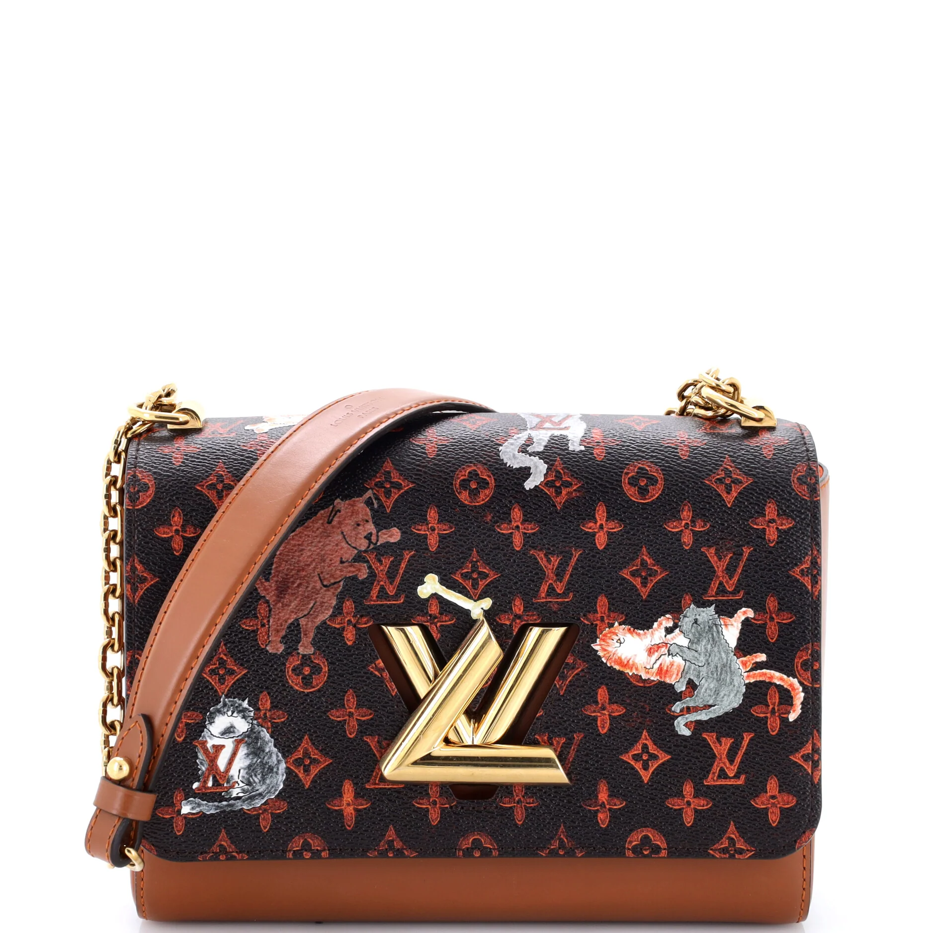 Twist Handbag Limited Edition Grace Coddington Catogram Canvas MM