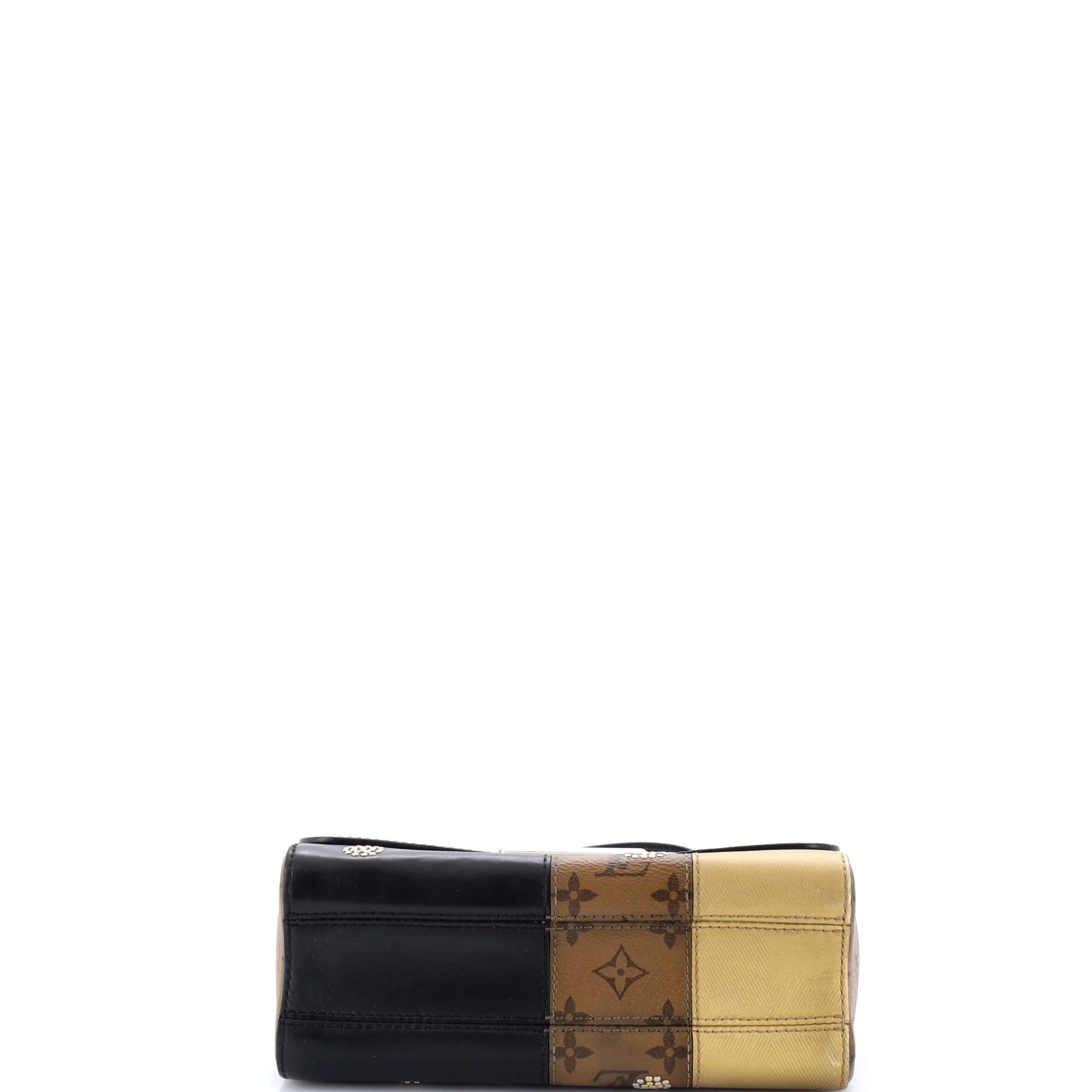 Twist Handbag Limited Edition Studded Reverse Monogram Canvas and Leather MM - Image 5