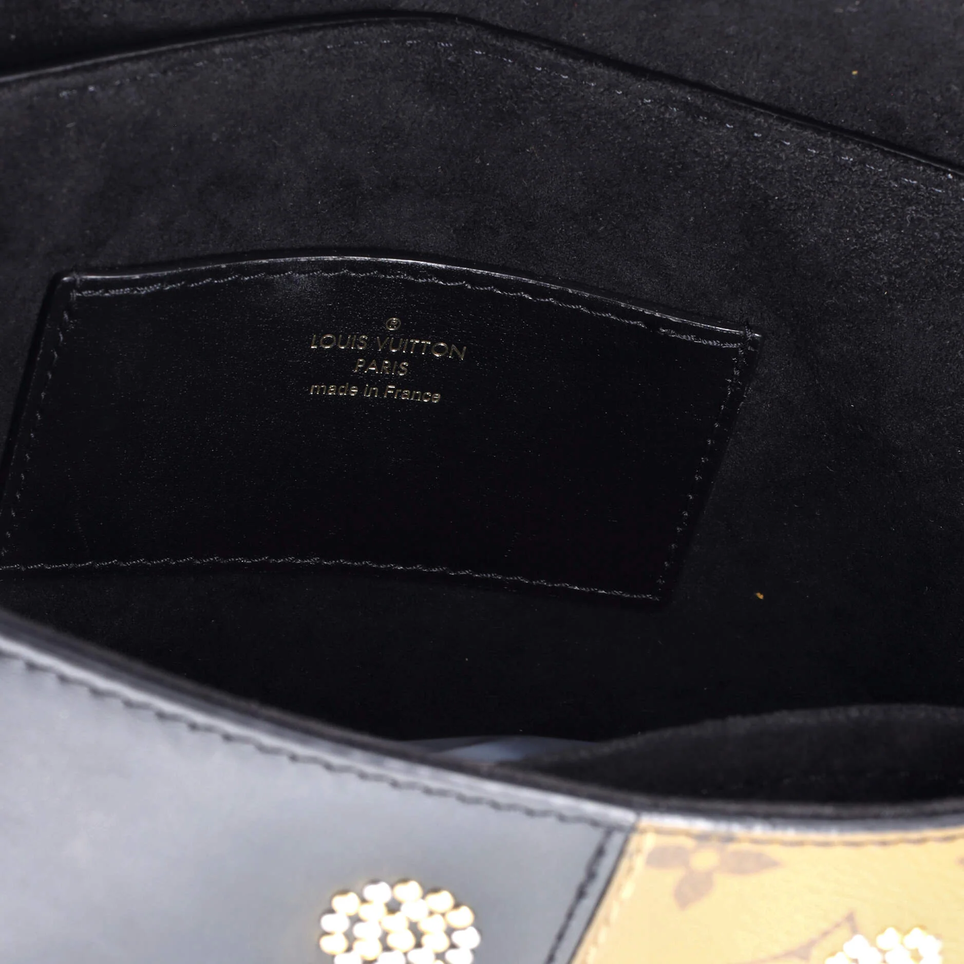 Twist Handbag Limited Edition Studded Reverse Monogram Canvas and Leather MM - Image 8