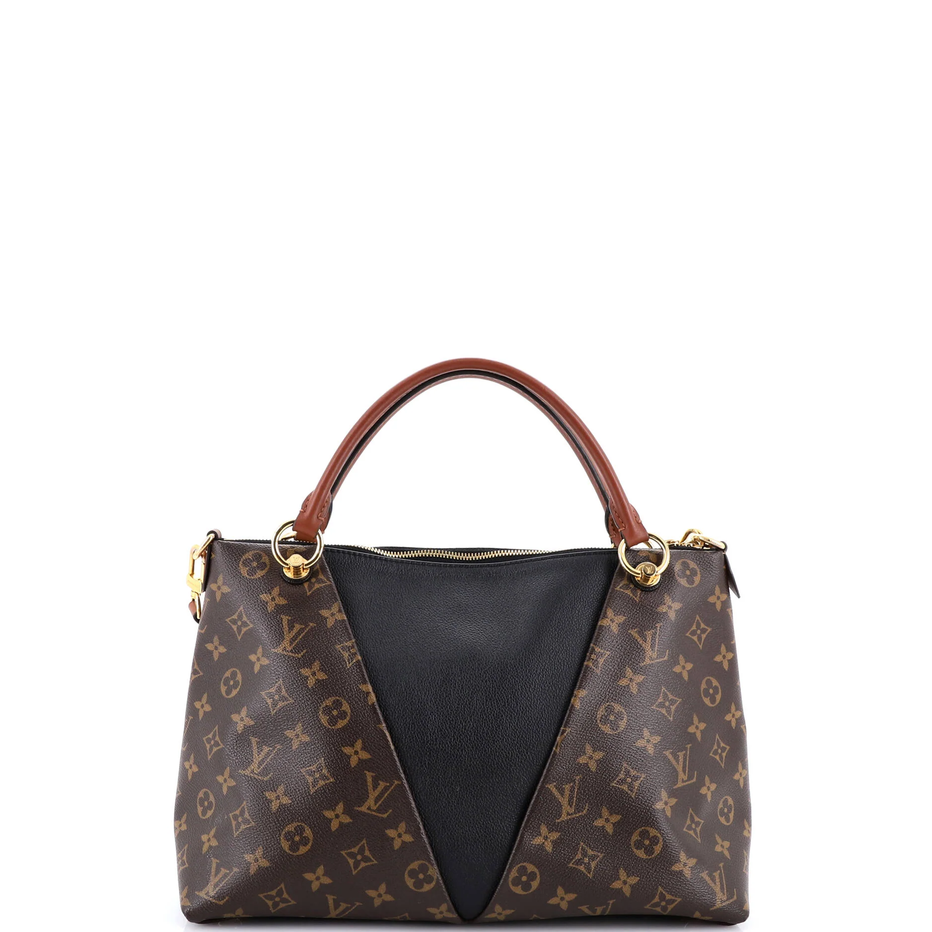 V Tote Monogram Canvas and Leather MM - Image 3