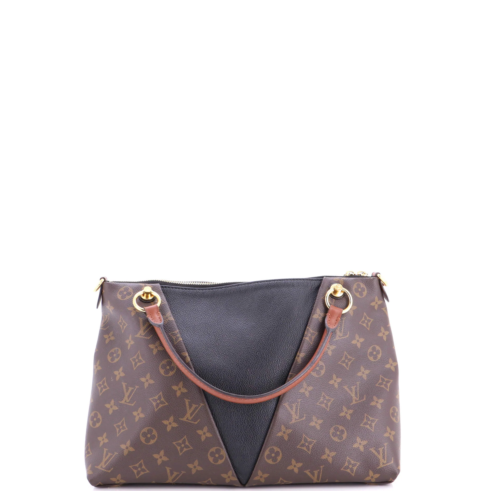 V Tote Monogram Canvas and Leather MM - Image 3