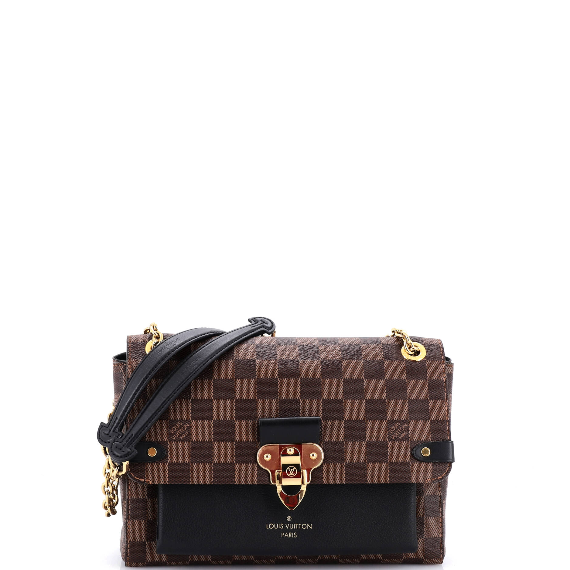 Vavin Handbag Damier with Leather PM