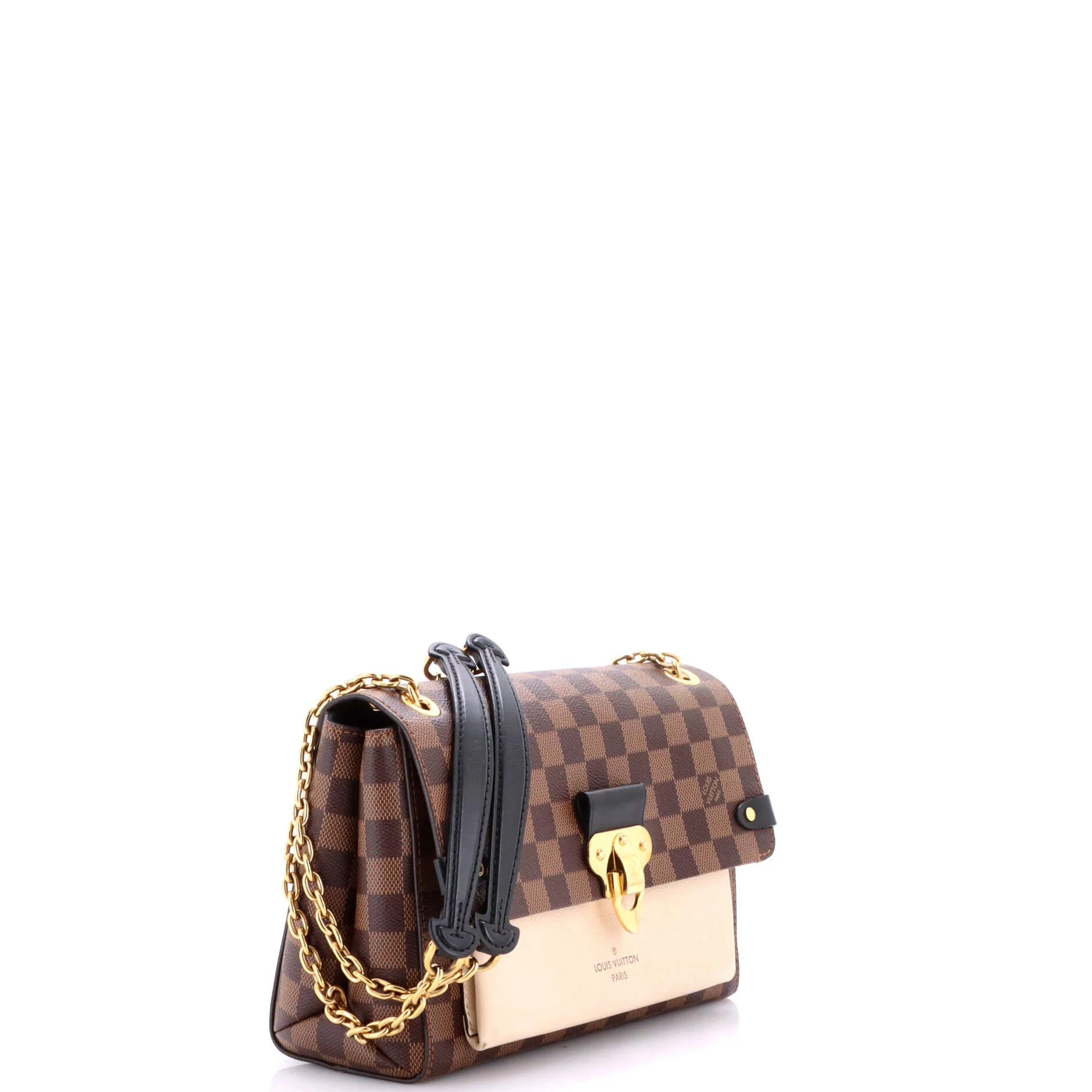 Vavin Handbag Damier with Leather PM - Image 2