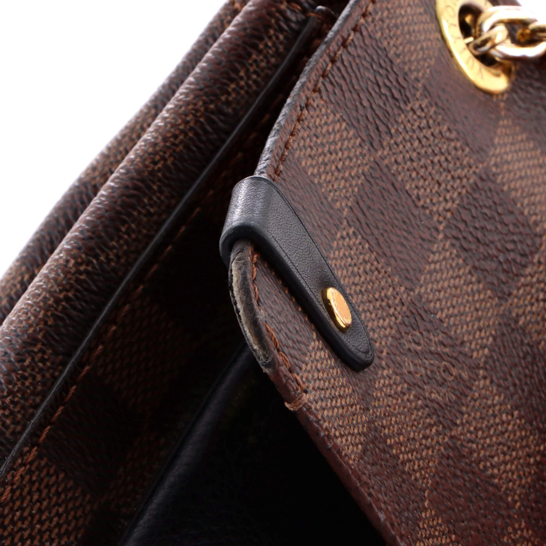 Vavin Handbag Damier with Leather PM - Image 6