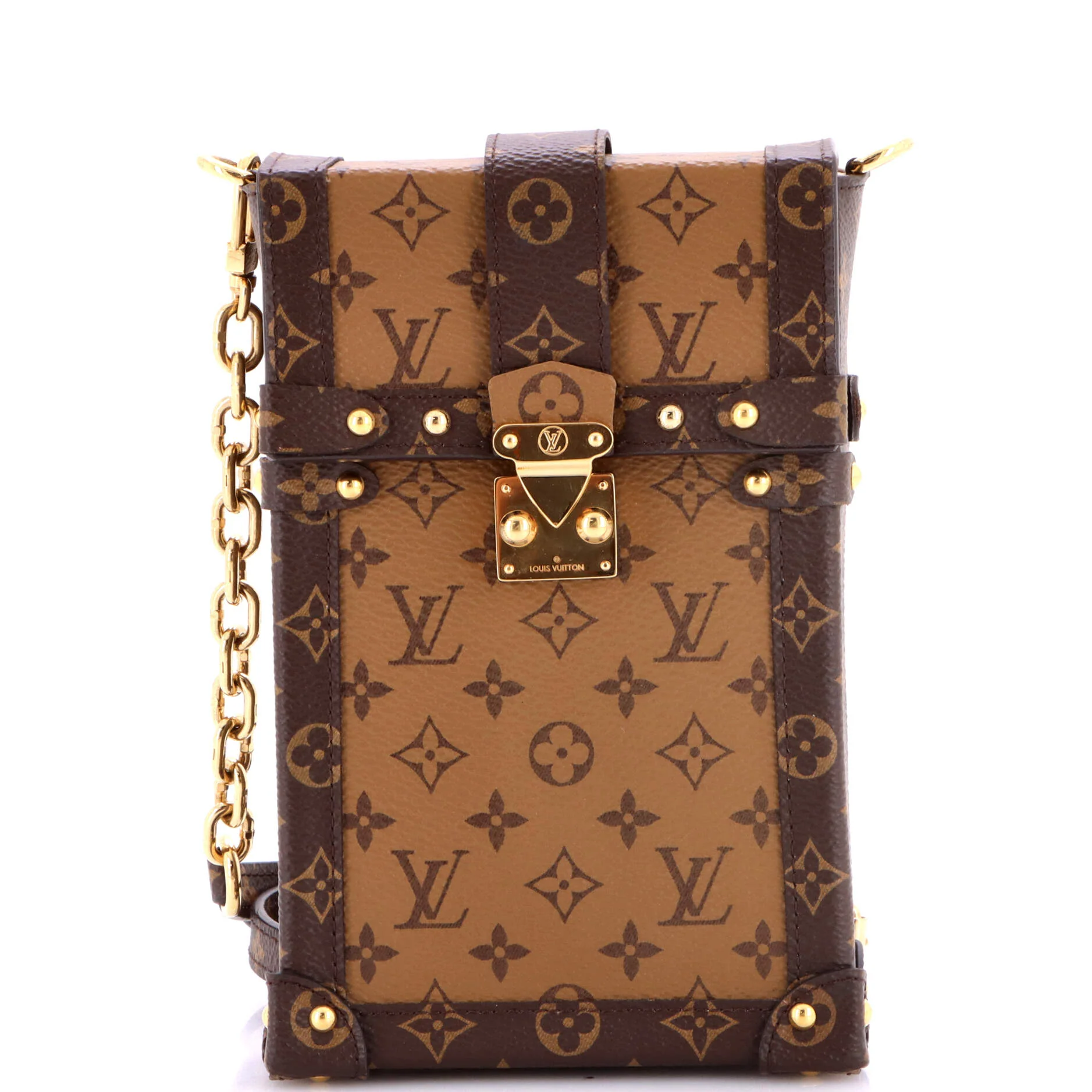 Vertical Trunk Pochette Reverse Monogram Canvas