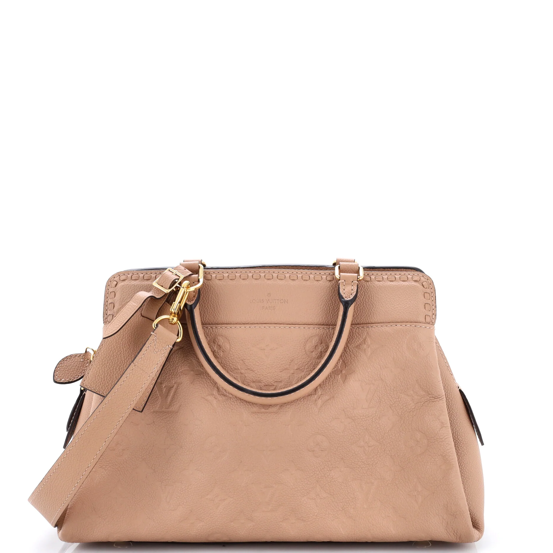 Vosges Handbag Whipstitch Monogram Empreinte Leather MM