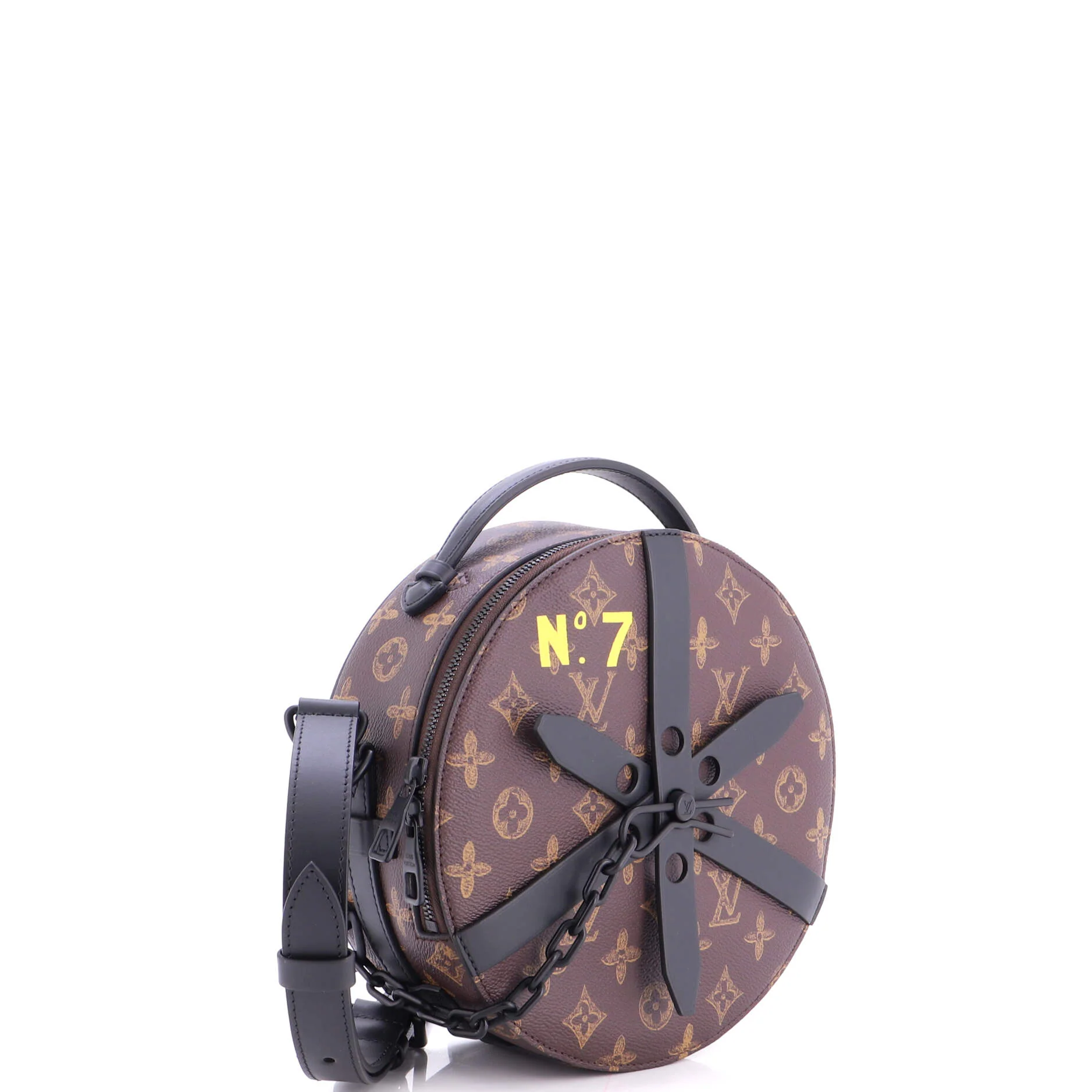 Wheel Box Bag No.7 Trunk L'Oeil Vintage Monogram Canvas - Image 2