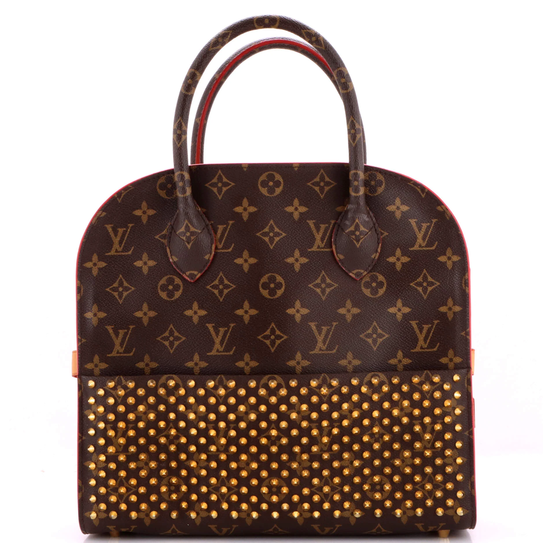 x Christian Louboutin Shopping Bag Calf Hair and Monogram Canvas