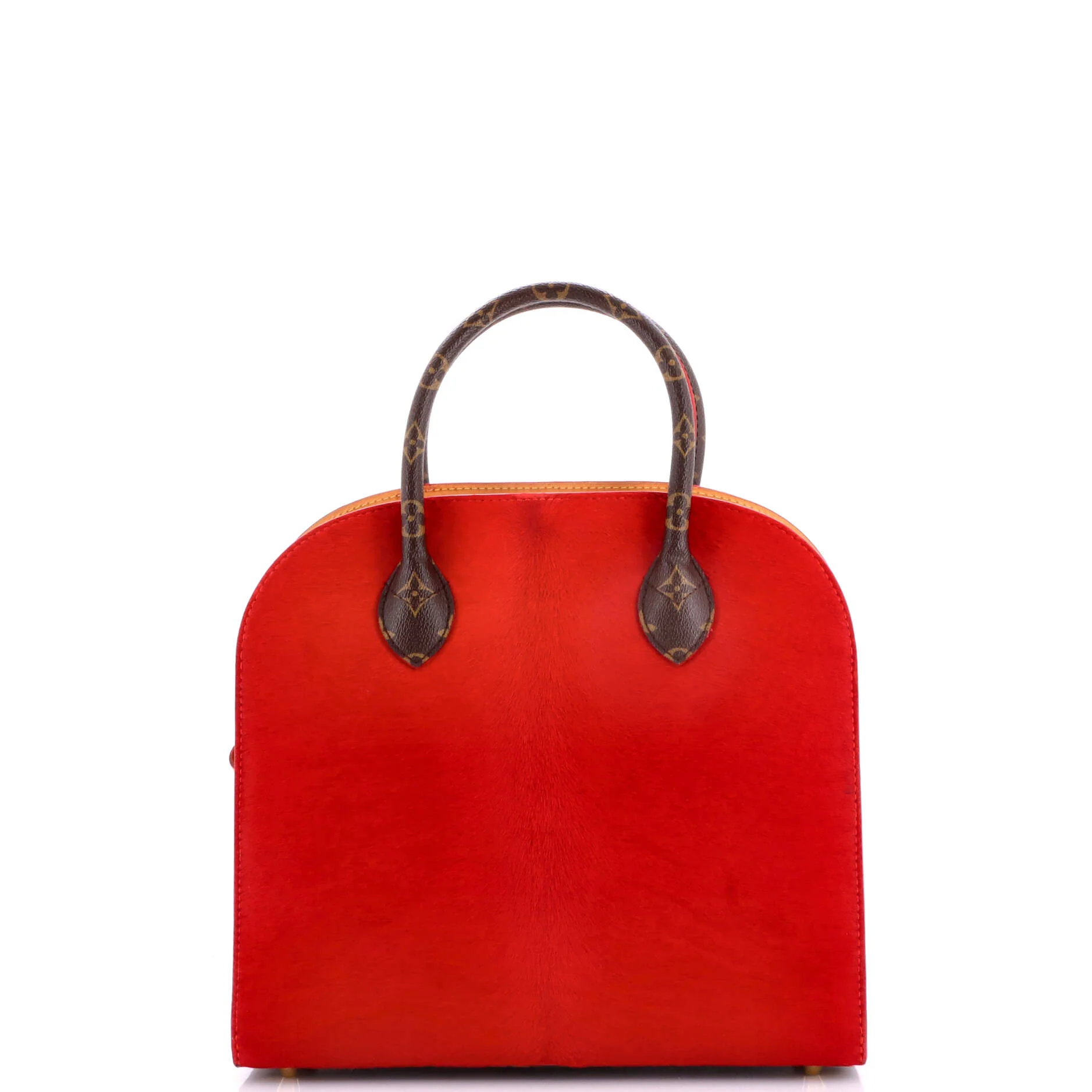x Christian Louboutin Shopping Bag Calf Hair and Monogram Canvas - Image 3